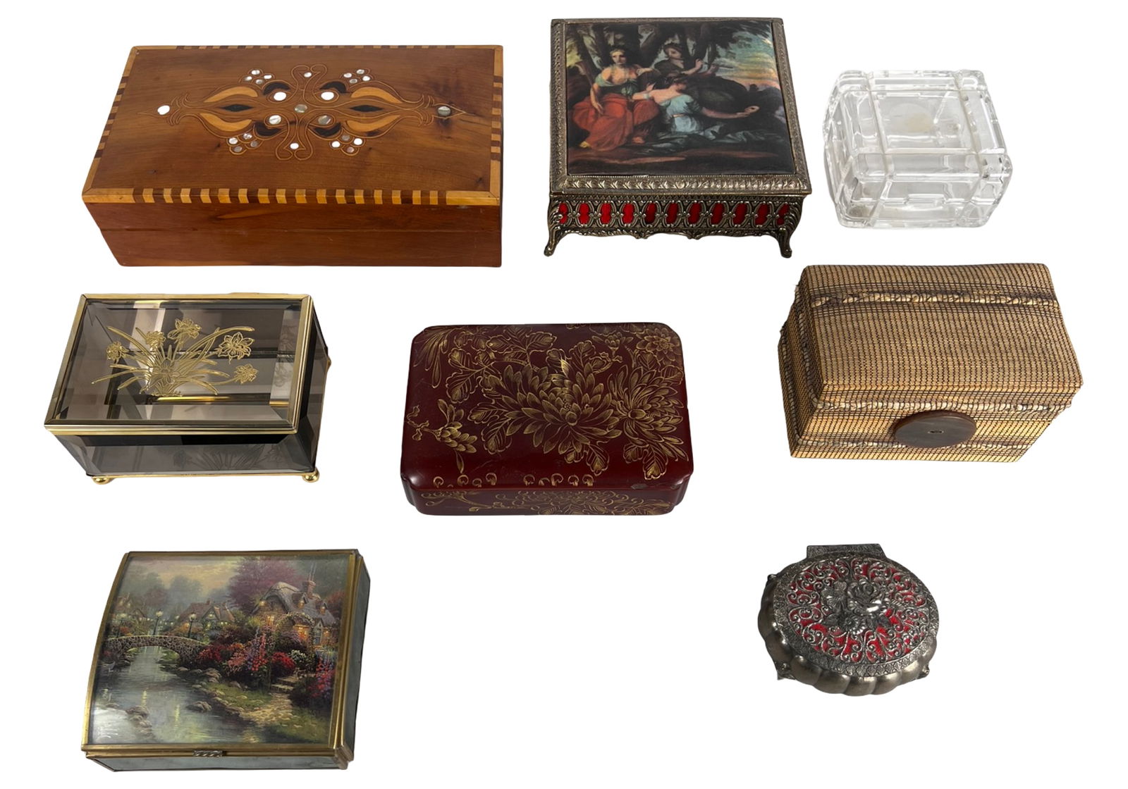 Vintage Decorative Jewelry Keepsake Box Assortment (1 of 2)
