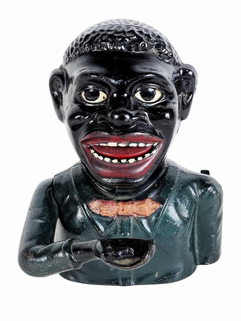 Antique Figural Cast Iron Mechanical Coin Bank (1 of 5)