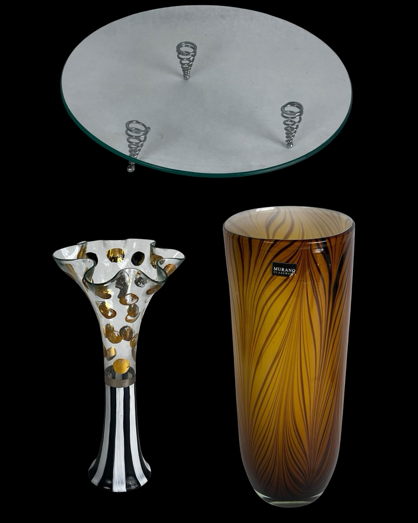 MacKenzie-Childs “Circus” Vase, Murano Glass Vase (1 of 11)