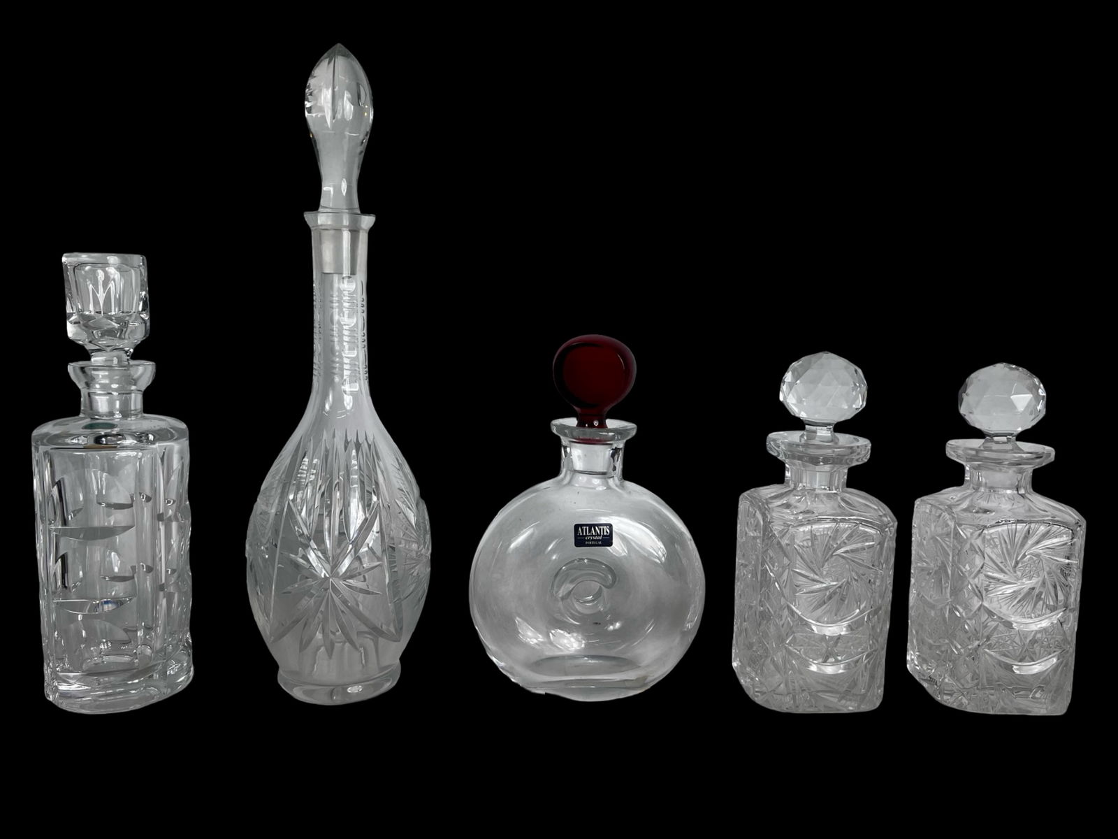 Crystal Whiskey Decanters – Atlantis, Wallace, Cut (1 of 7)