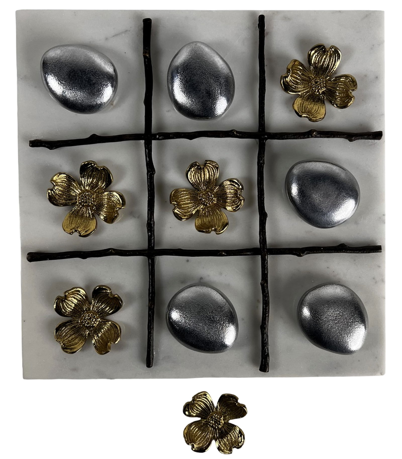 Michael Aram- Designer Dogwood Tic Tac Toe Set (1 of 3)