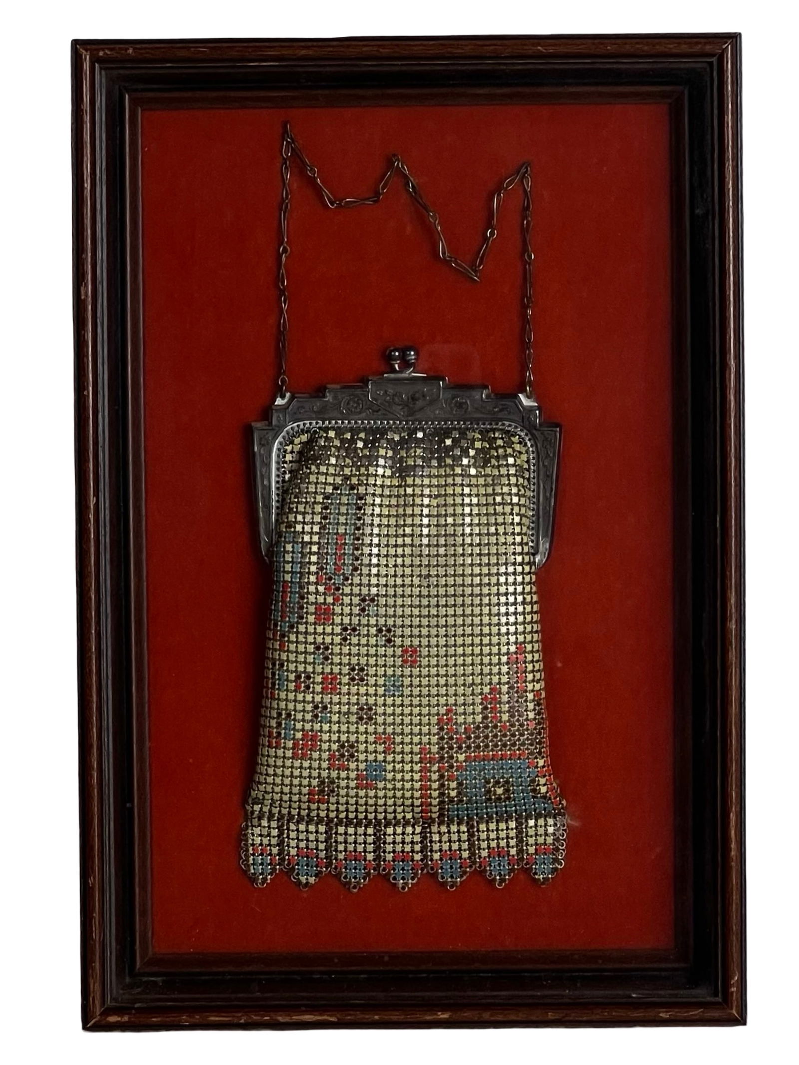 Whiting & Davis Art Deco Enameled Mesh Purse (1 of 2)
