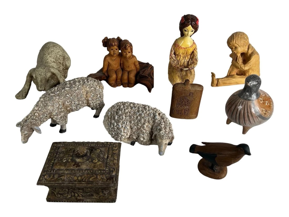 Mixed Home and Garden Decor Lot Figurines Anim (1 of 1)