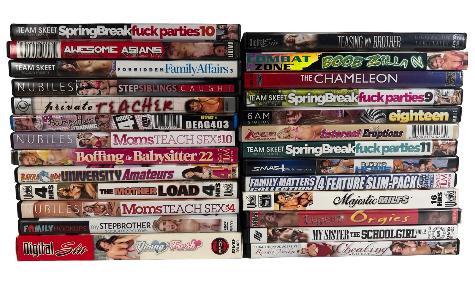Collection of XXX Adult Movies on DVDs: Collection of XXX Adult Movies on DVDs