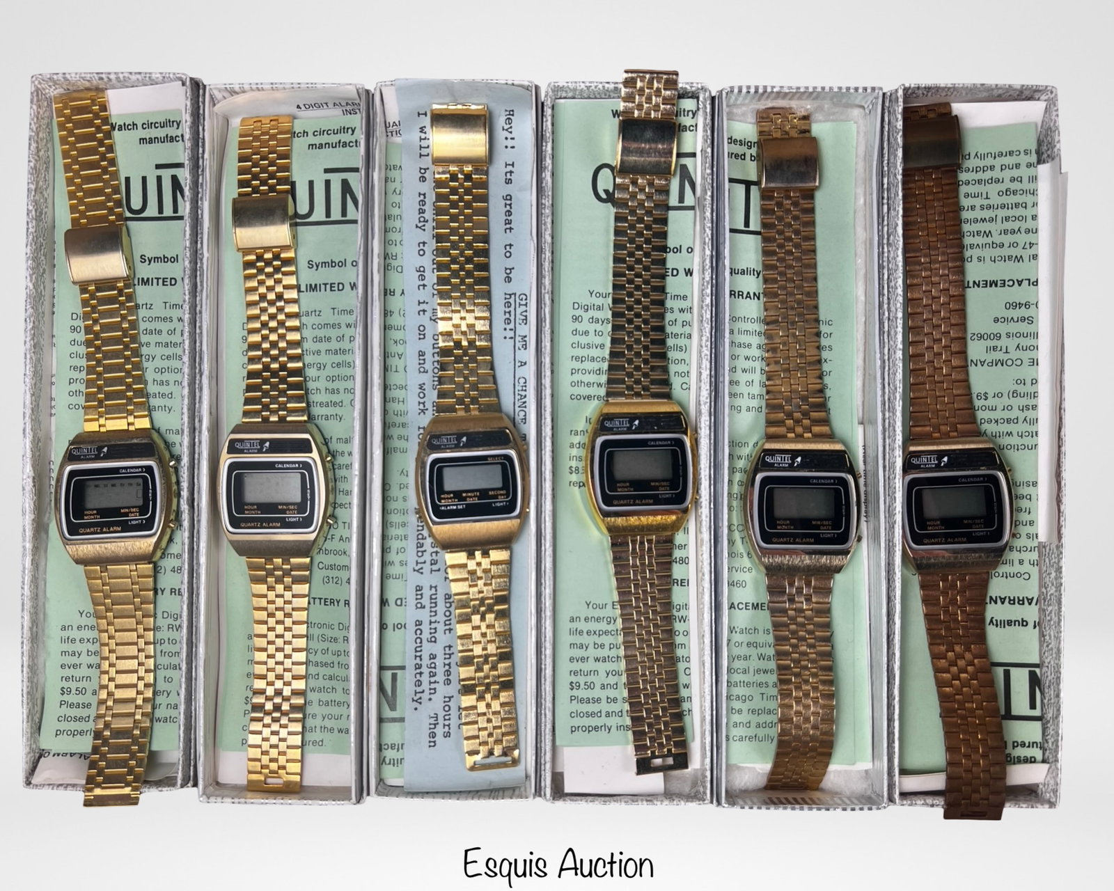 New Old Stock Quintel LCD Digital Wrist Watches (1 of 3)