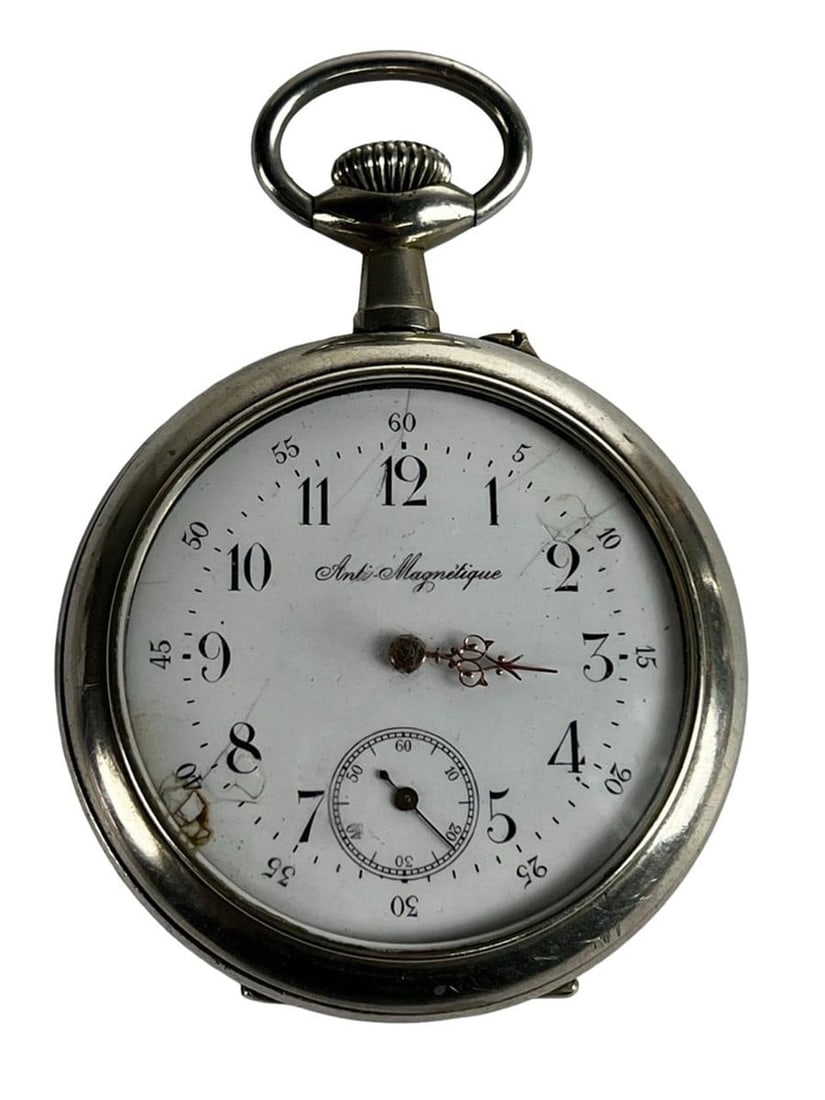 Jumbo Anti-Magnetique Vintage Pocket Watch (1 of 8)
