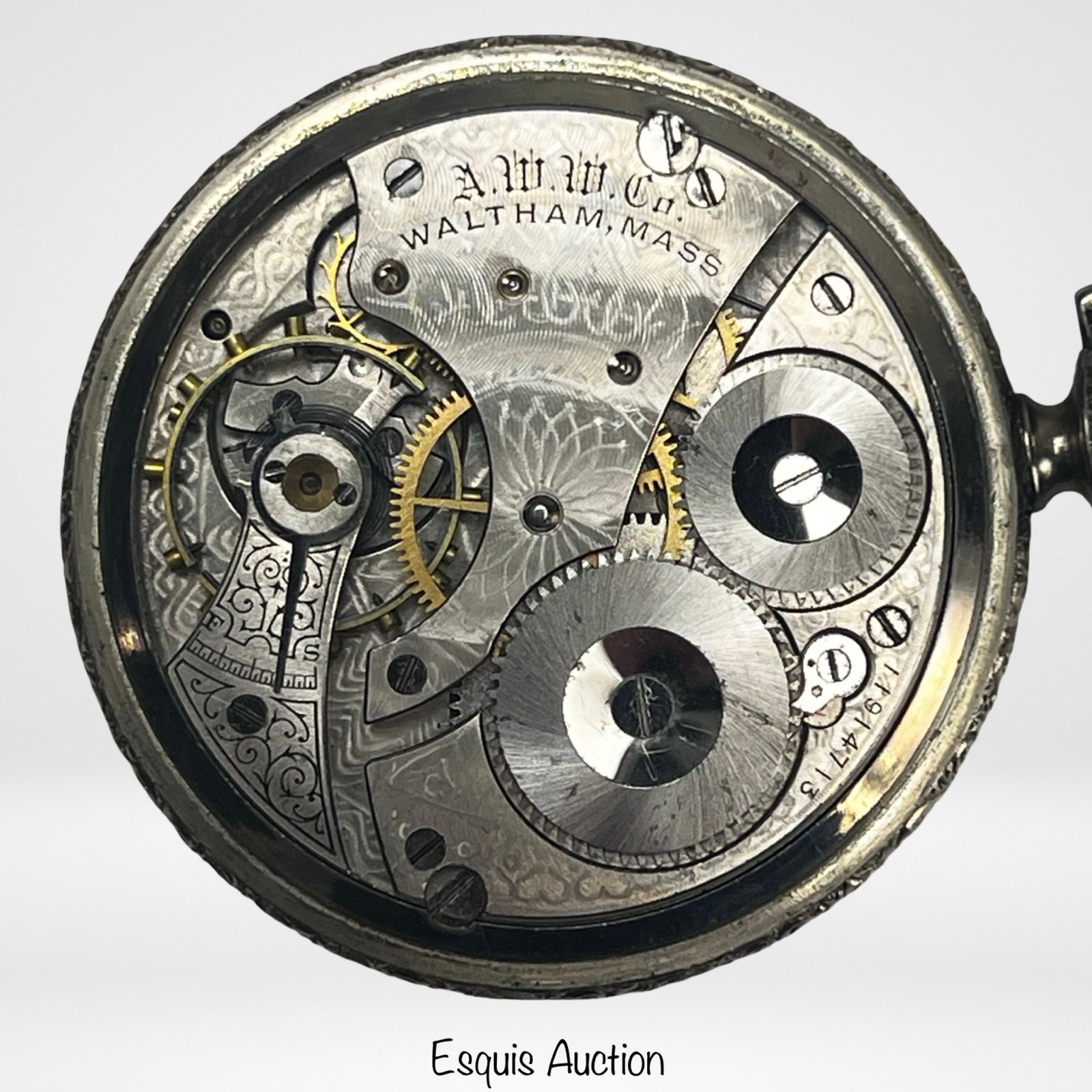 Antique Waltham 14k GF Pocket Watch - 4