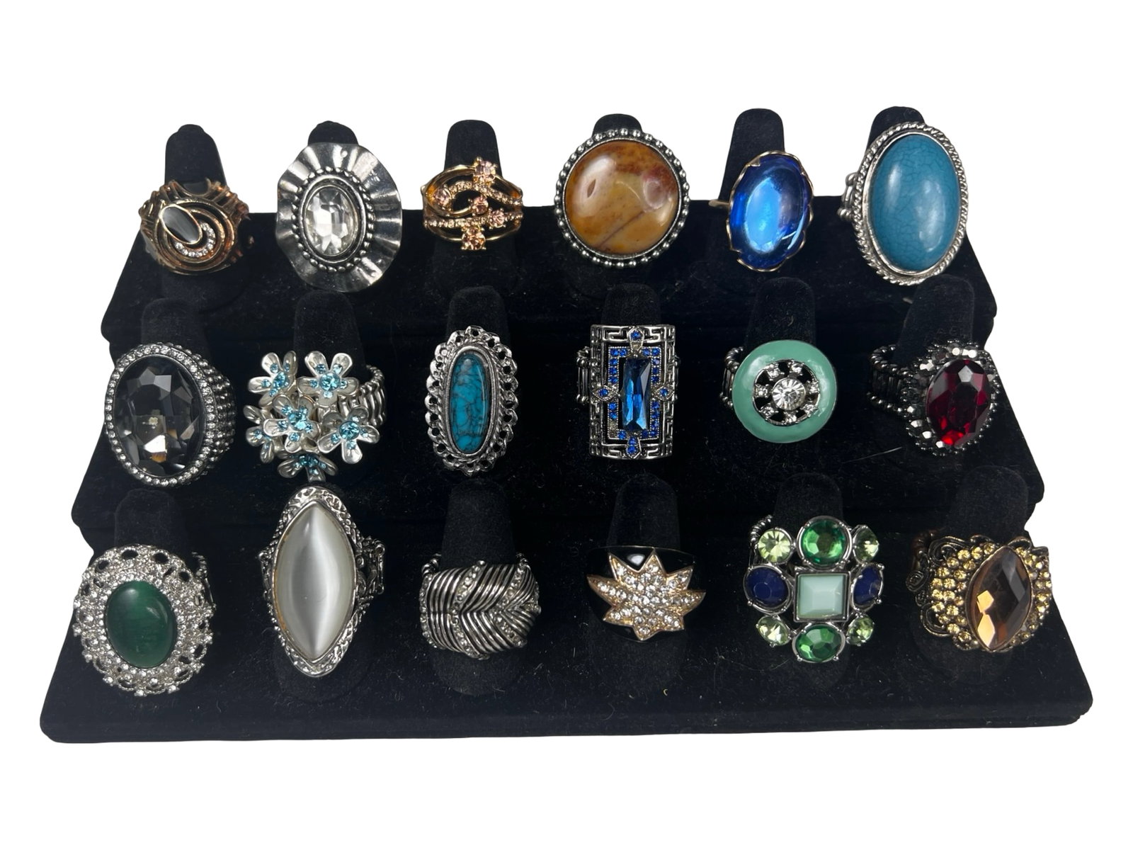Collection of Lady's Costume Jewelry Rings (1 of 3)