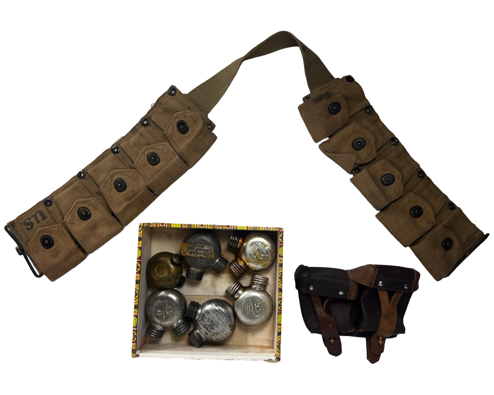 Vintage USSR AK-47 Oilers Oil Cans, Ammo Pouches, (1 of 4)