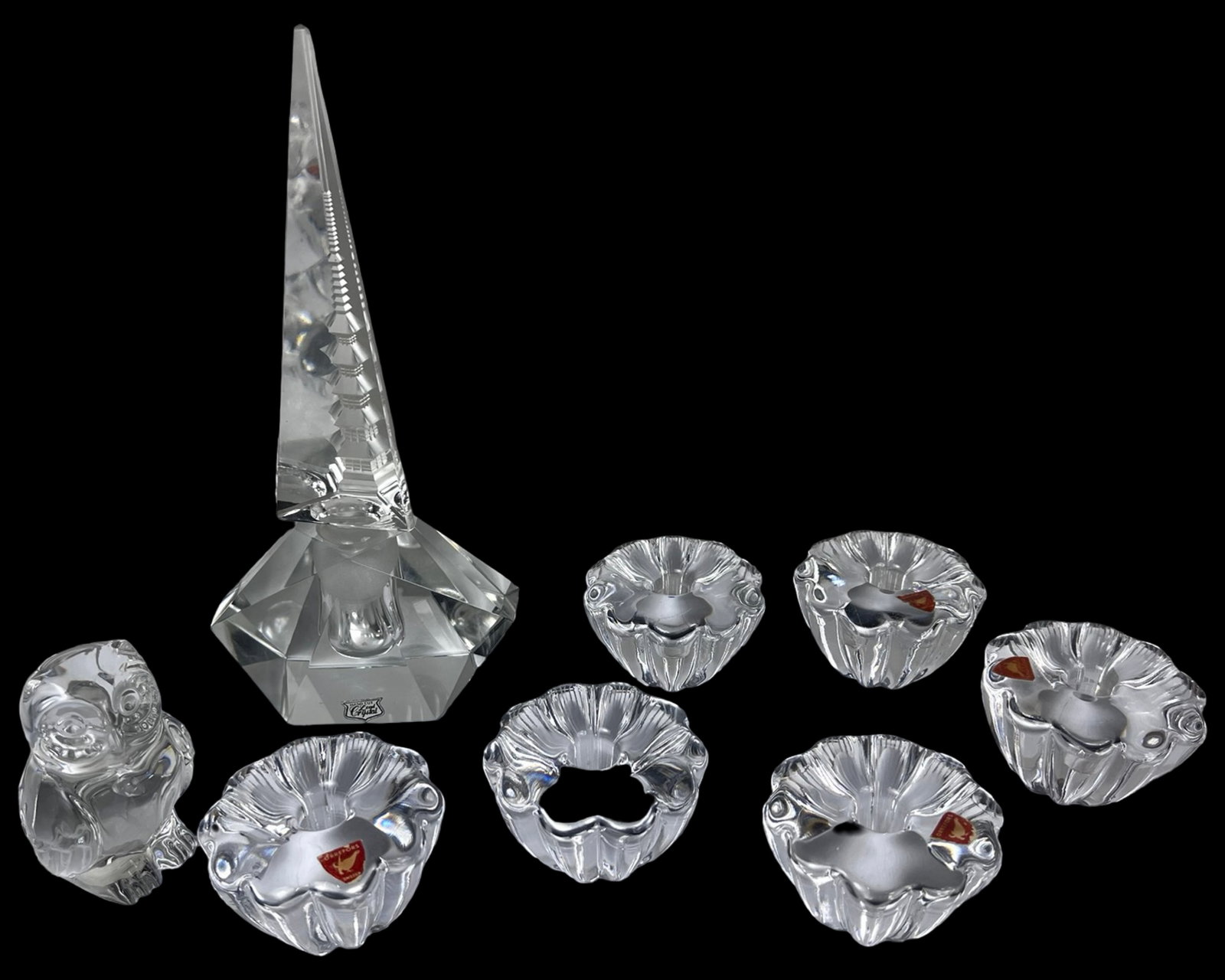 Vintage Crystal - Orrefors Candlesticks Perfume Bo (1 of 7)