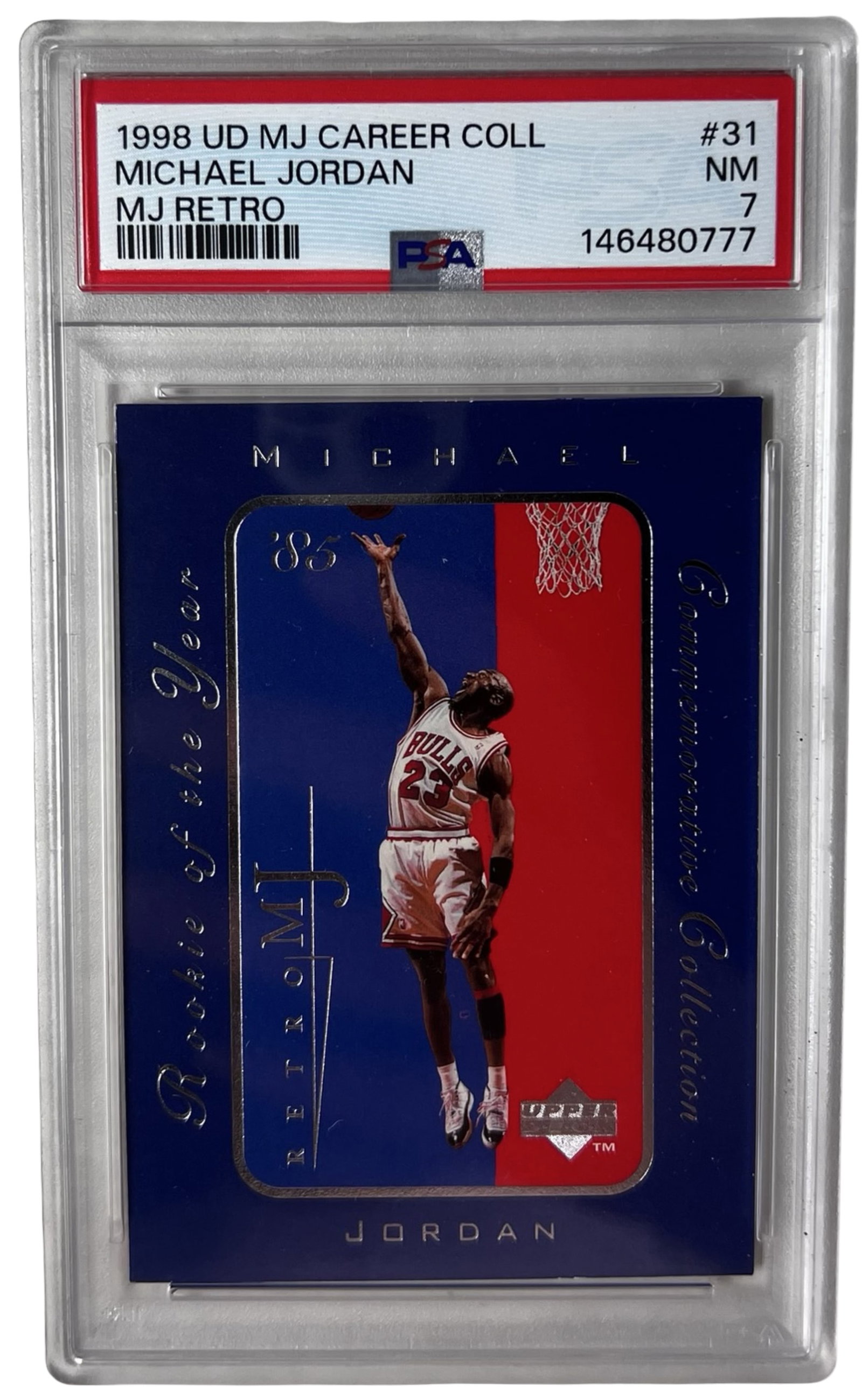 1998 Upper Deck #31 Michael Jordan Card PSA 7 (1 of 2)