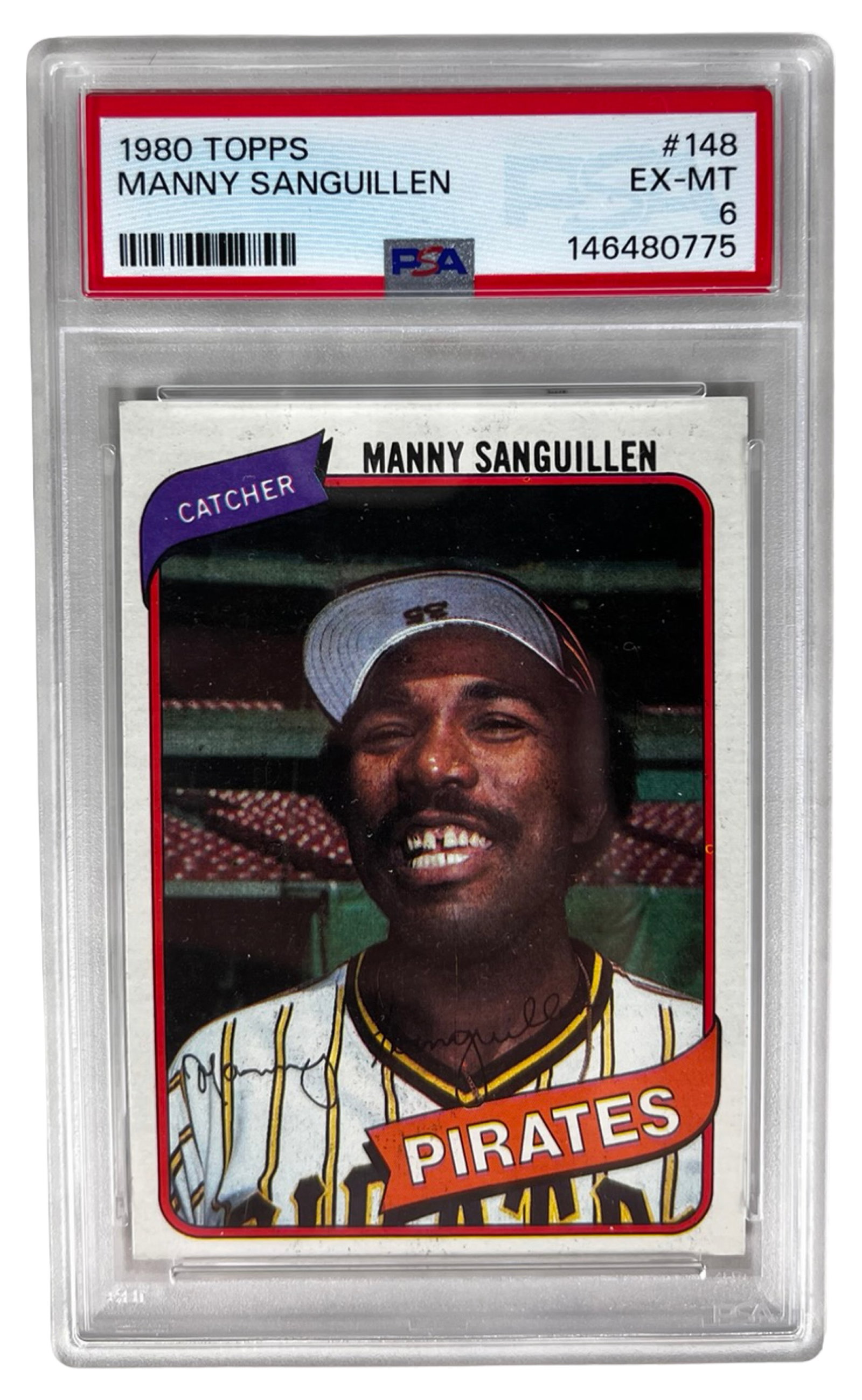 1980 Topps Manny Sanguillen #148 PSA 6 Card (1 of 2)