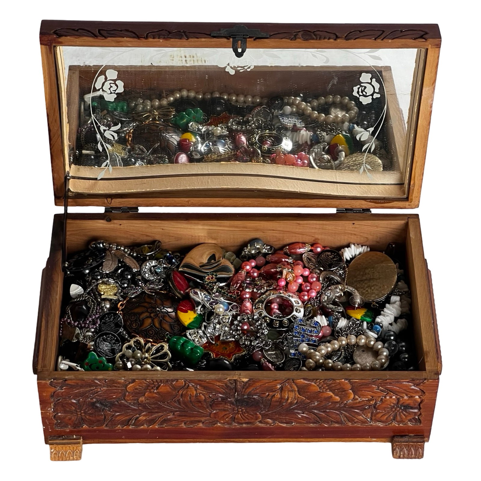 Box Full of Unsearched Costume Jewelry (1 of 5)