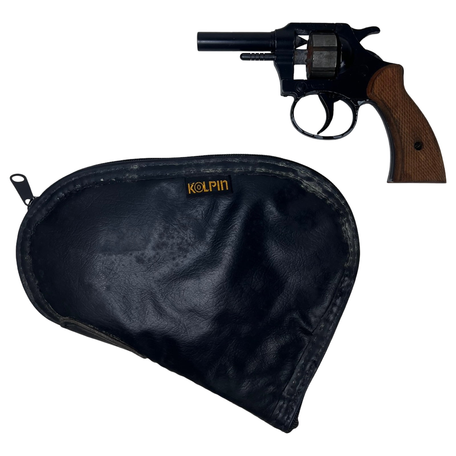Vintage Italian Starter Pistol .22 cal: Vintage Italian-made starter pistol featuring a classic compact design with metal construction and period styling. This blank-firing signal pistol was commonly used for sporting events, training, and