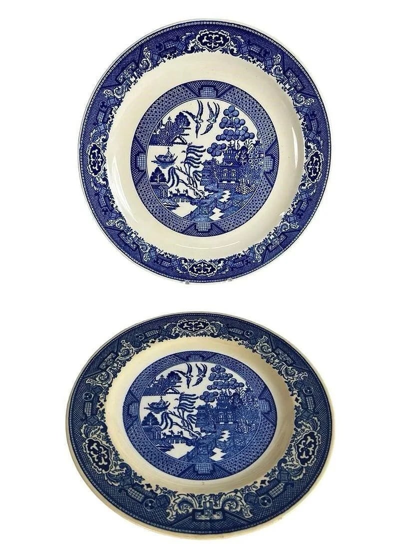 Vintage Blue Willow Ceramic Serving & Tableware - 2