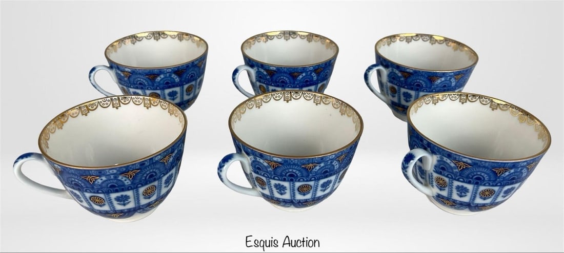 LFZ Lomonosov Imperial Porcelain Factory Tea Cups (1 of 3)