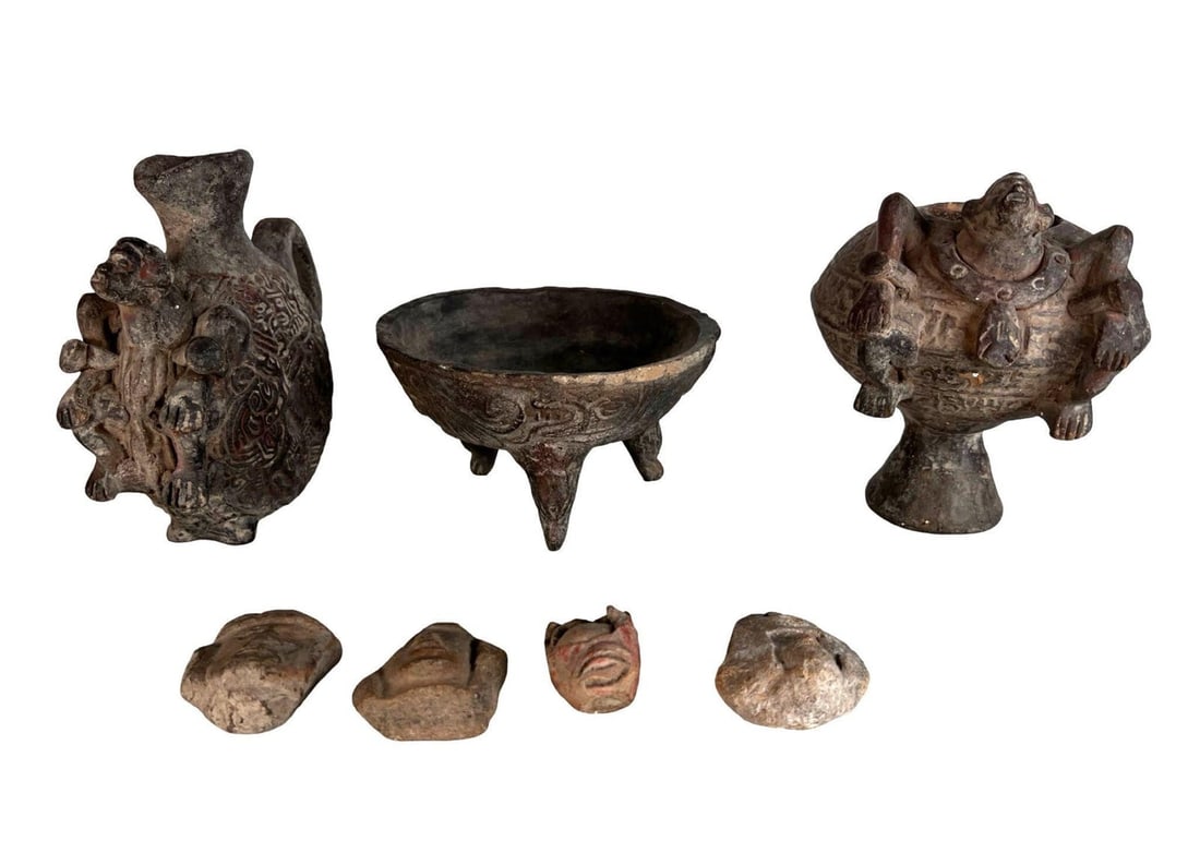 Pre-Columbian Pottery Vessel Group - Effigy (1 of 6)