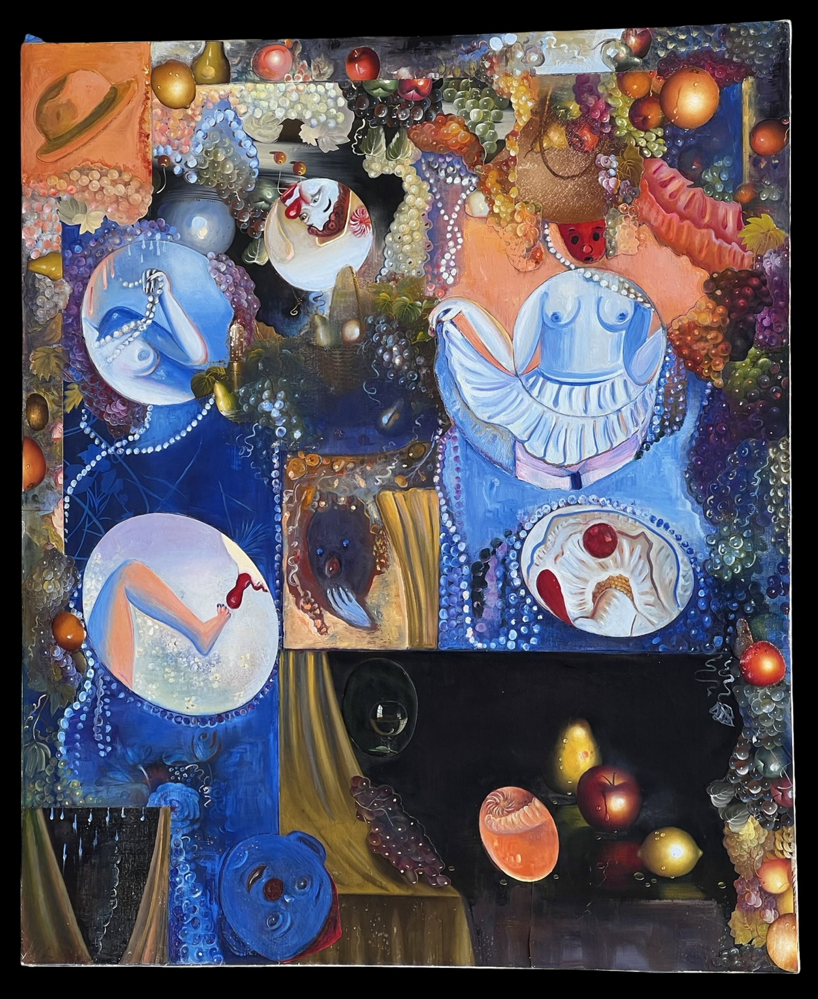 Phyllis Bramson Surrealist Mixed Media Painting (1 of 7)