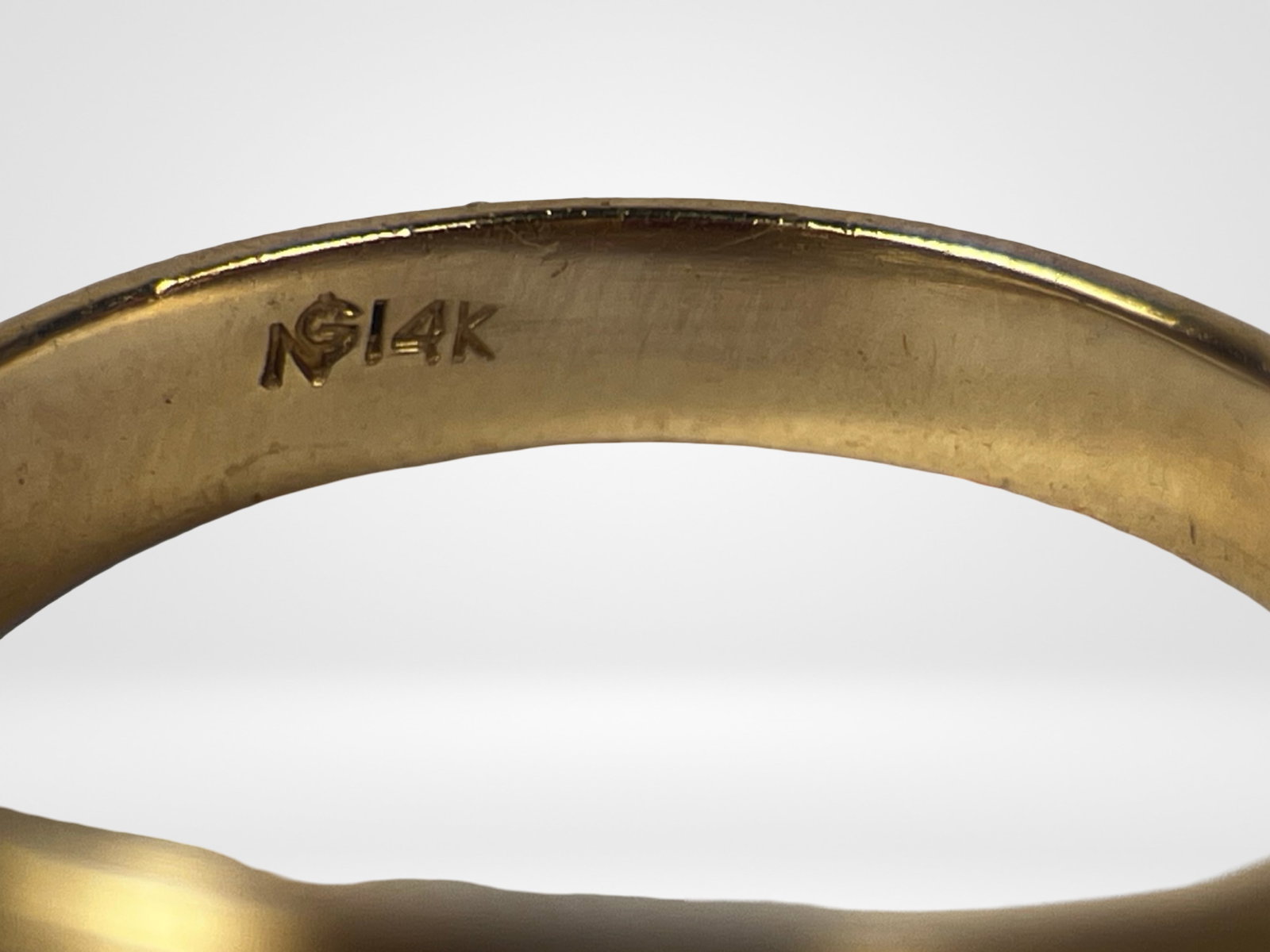 14K Gold Ruby Birthstone White CZ Statement Ring - 4