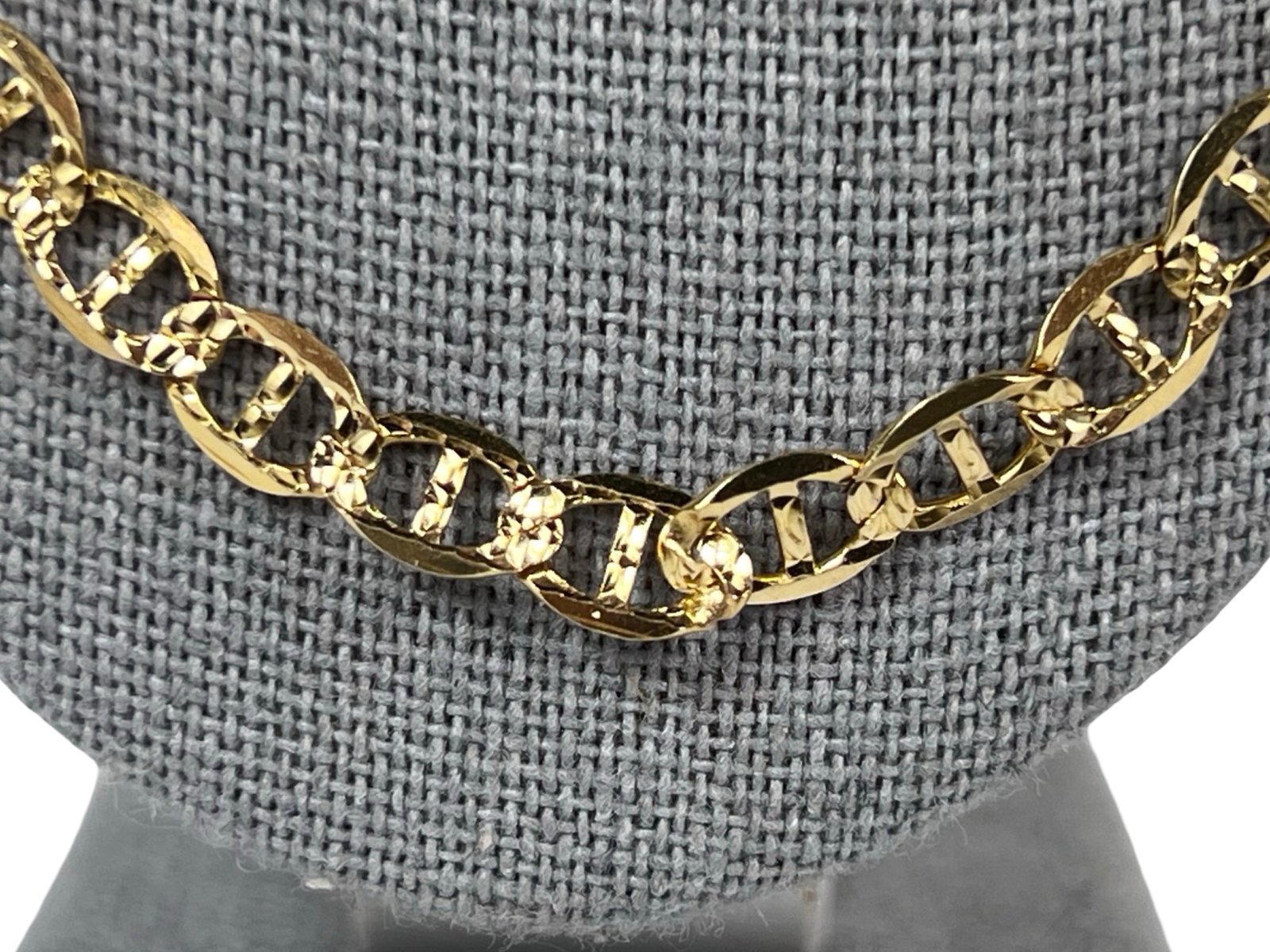 14K Solid Gold Heavy Link Chain Necklace - 2