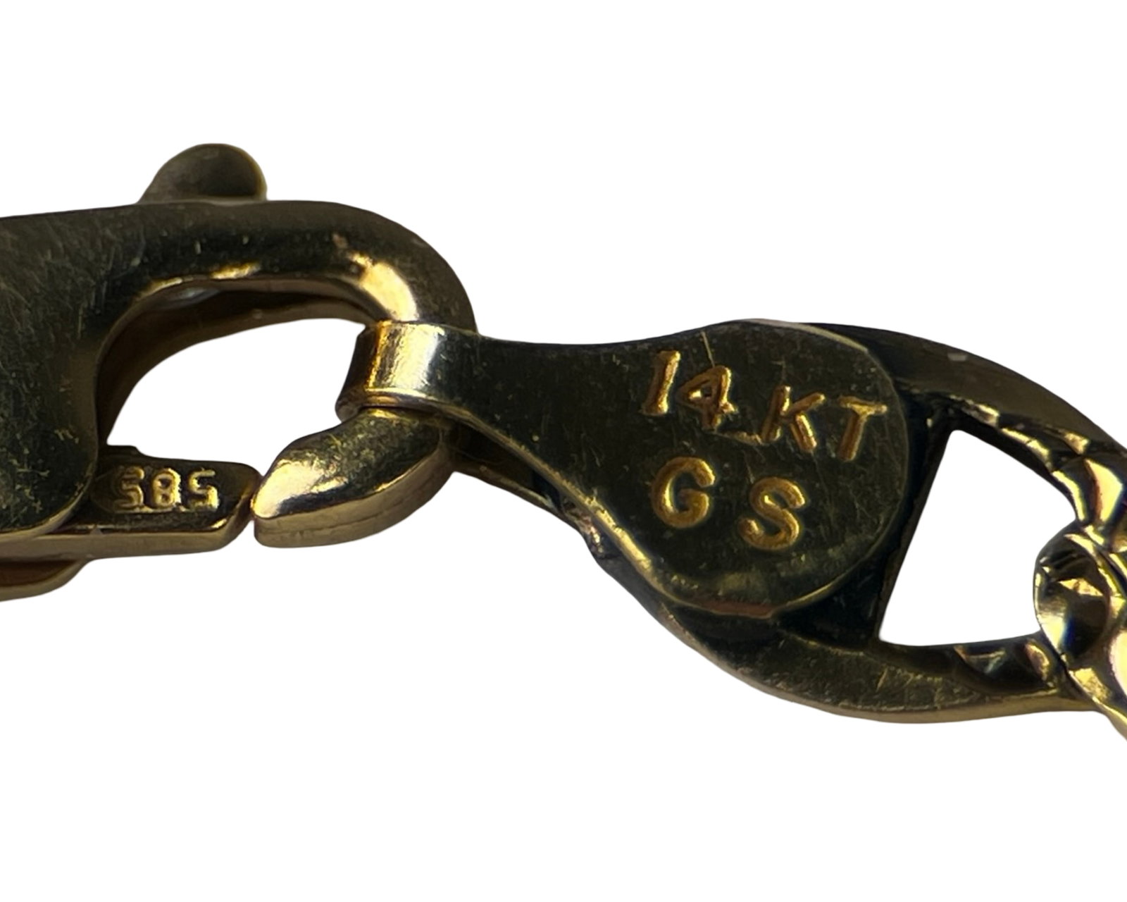 14K Solid Gold Heavy Link Chain Necklace - 3