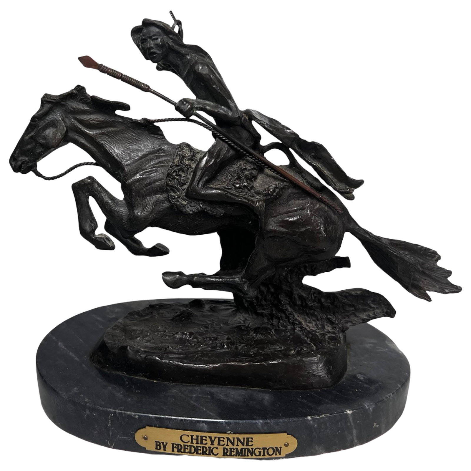Frederic Remington "Cheyenne" Bronze Sculpture (1 of 5)