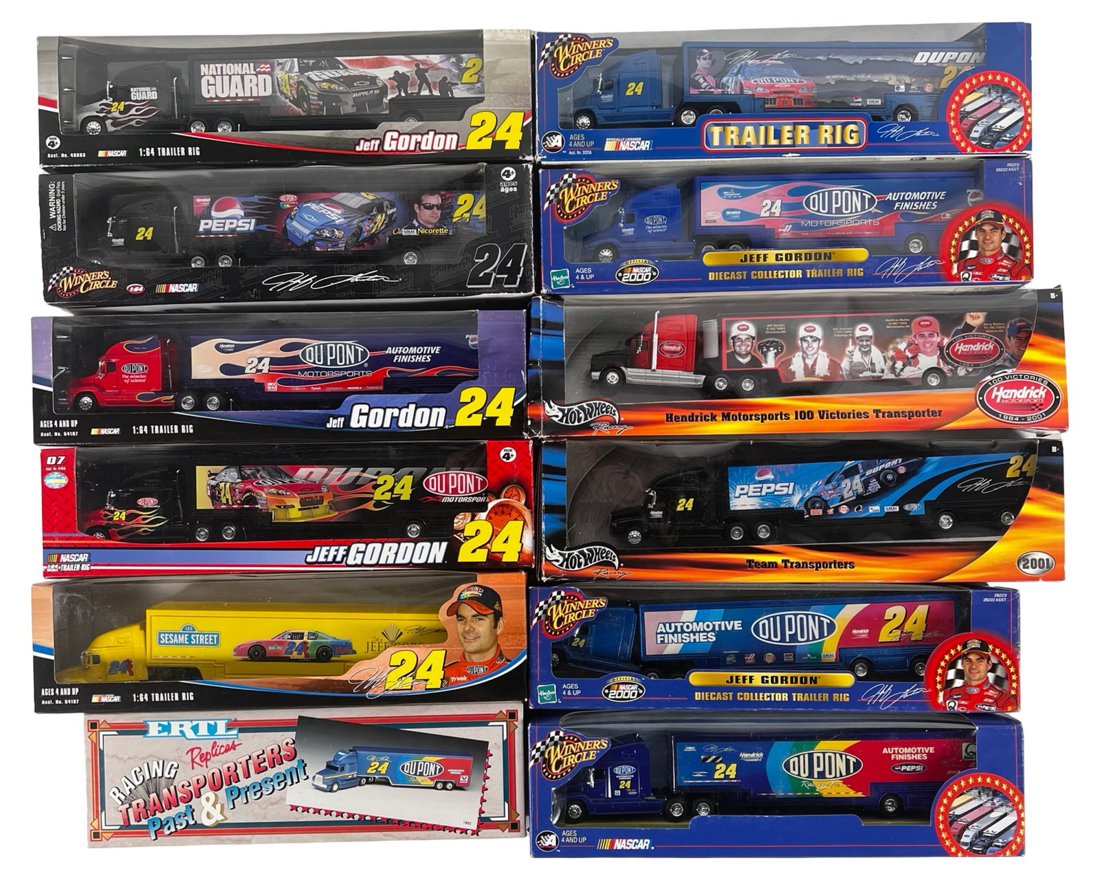 Jeff Gordon NASCAR Trailer Rig Transporter Group (1 of 5)