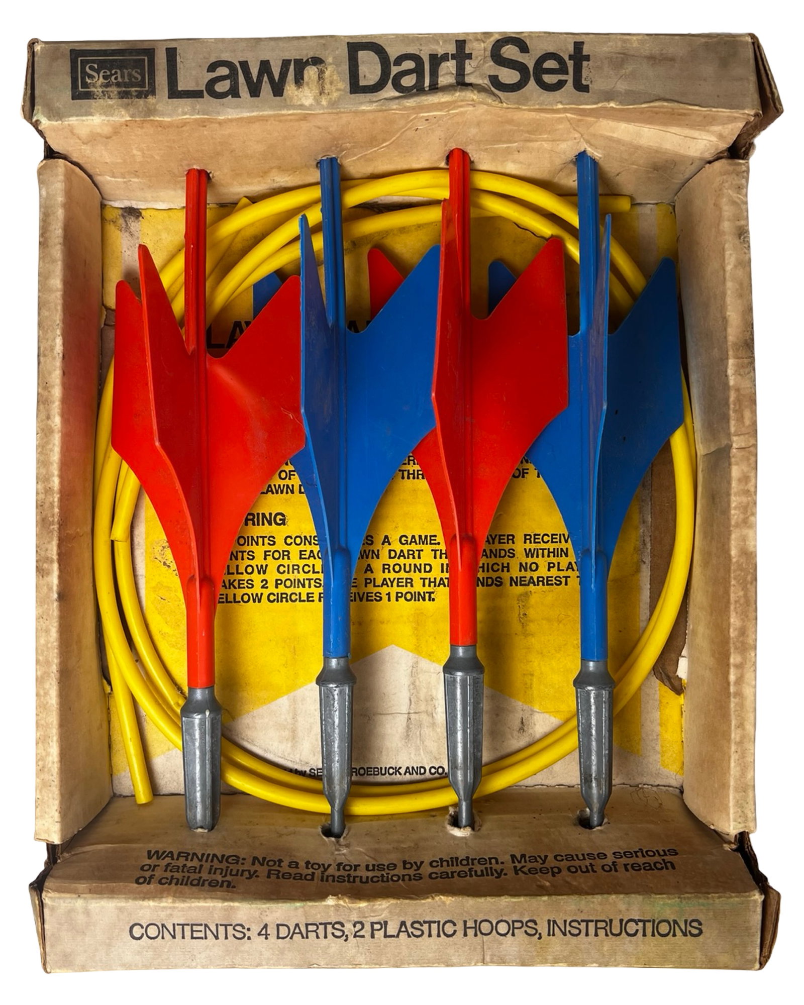 Vintage Sears Lawn Darts/ Jarts Game Set (1 of 5)