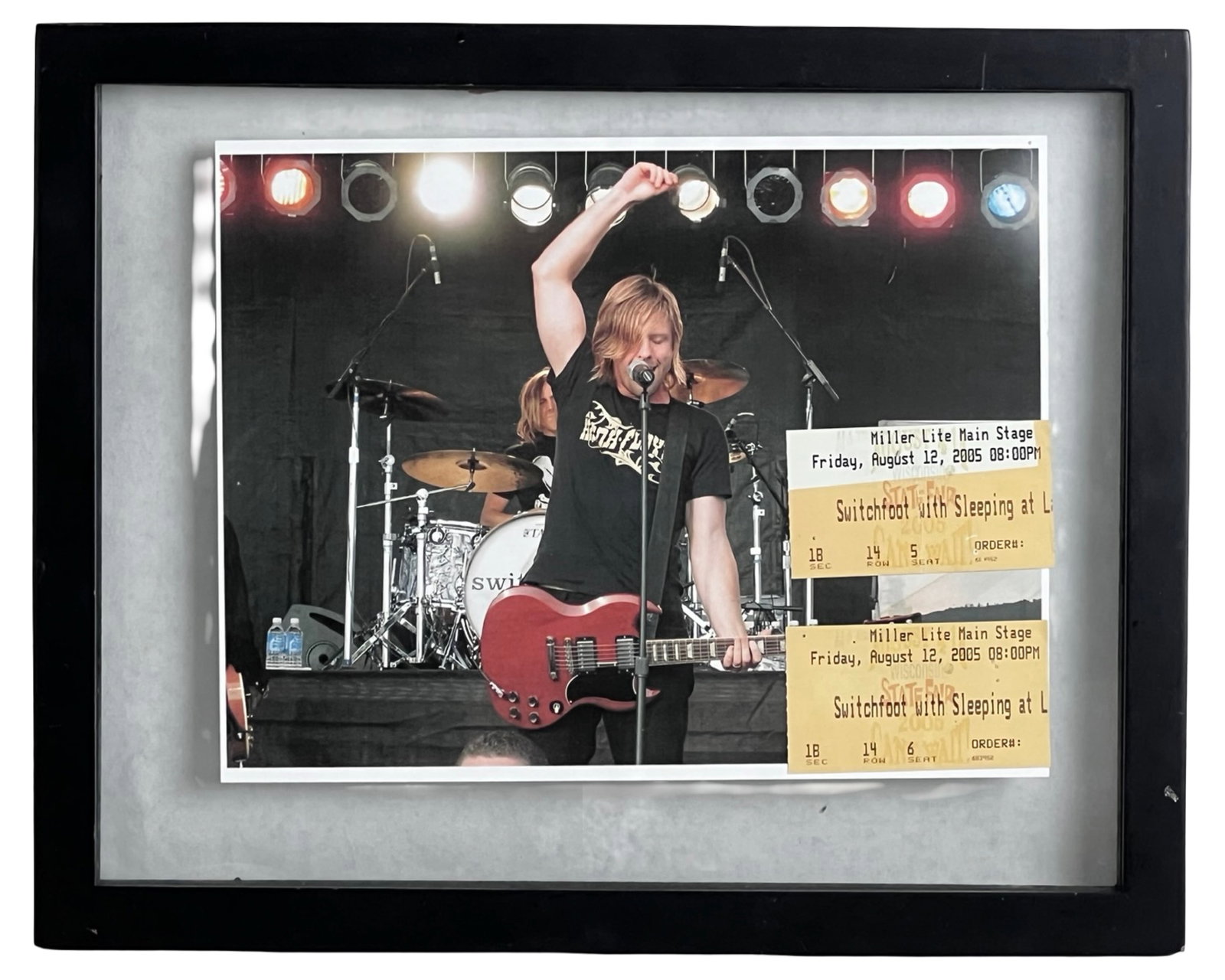 Switchfoot Concert Photo w/ Ticket Stubs Display (1 of 4)