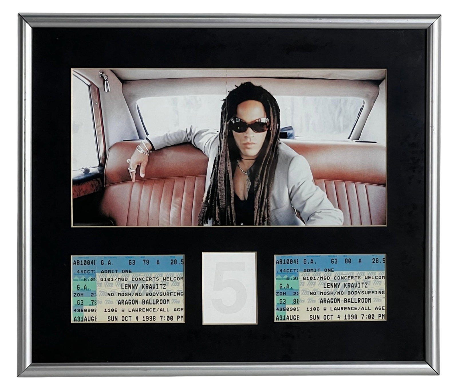 Lenny Kravitz Concert Photo Ticket Stubs Display (1 of 4)