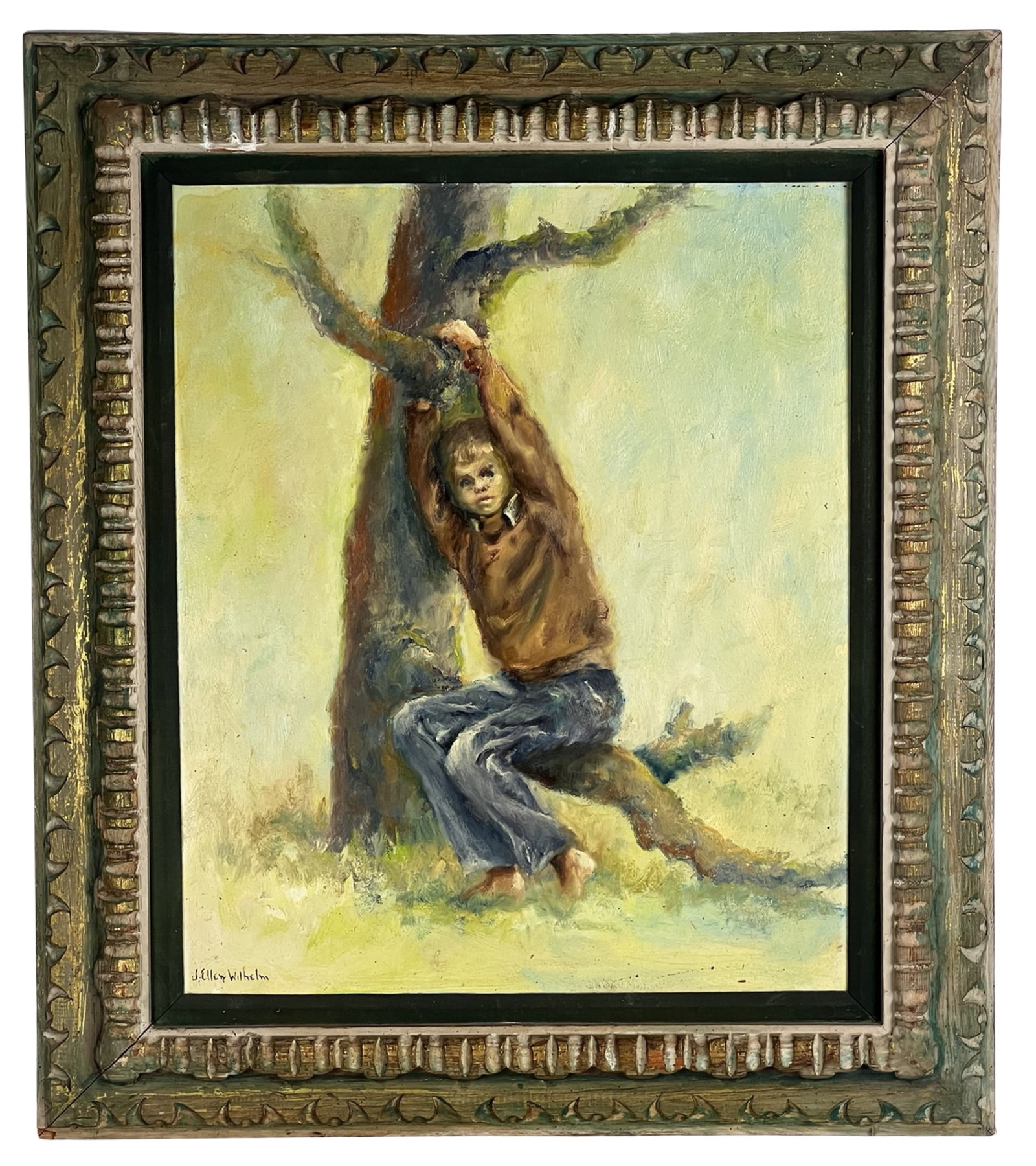 J. Ellen Wilhelm Impressionist Figural Painting (1 of 3)