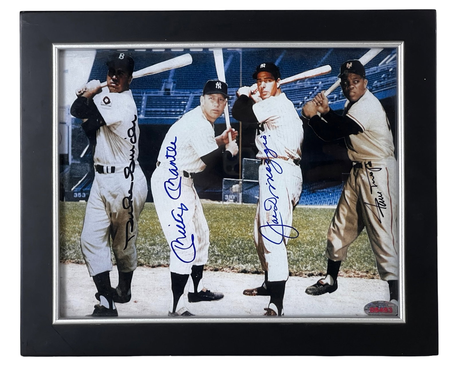 Baseball Legends Signed Photo- Mantle, DiMaggio, M (1 of 6)