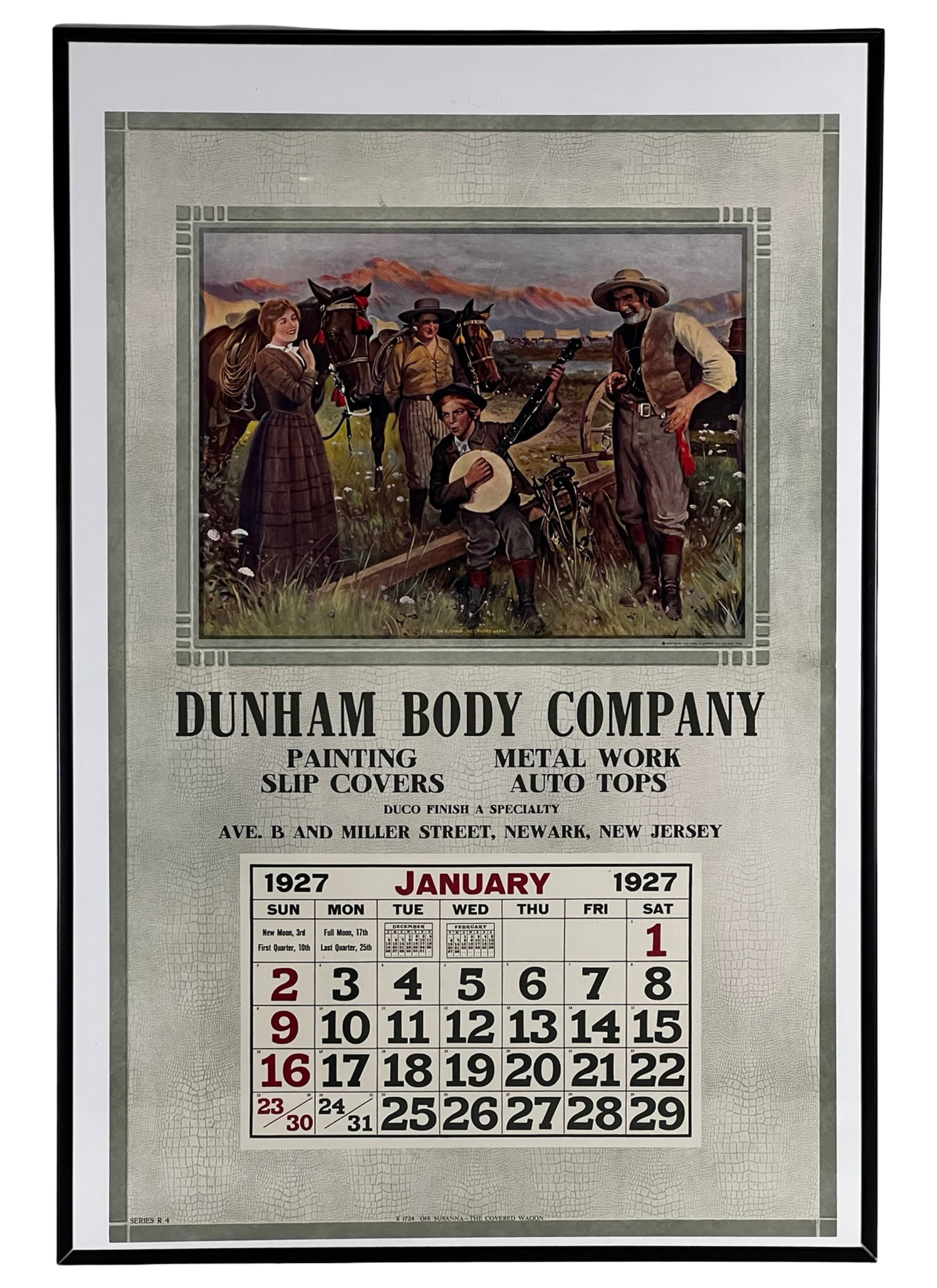 1927 Dunham Body Company Salesman Sample Calendar (1 of 5)
