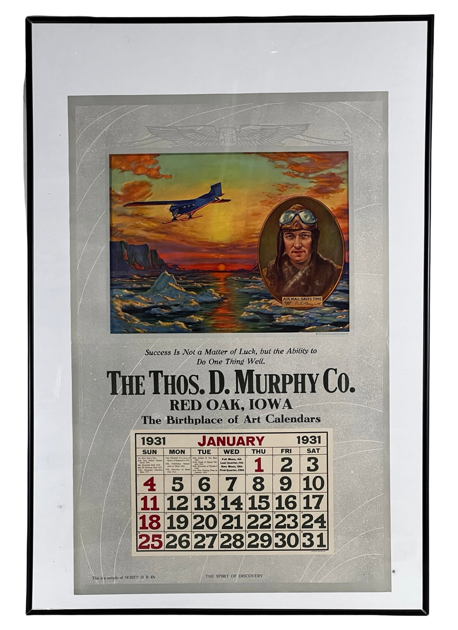 1931 Thos. D. Murphy Co. Salesman Sample Calendar (1 of 4)