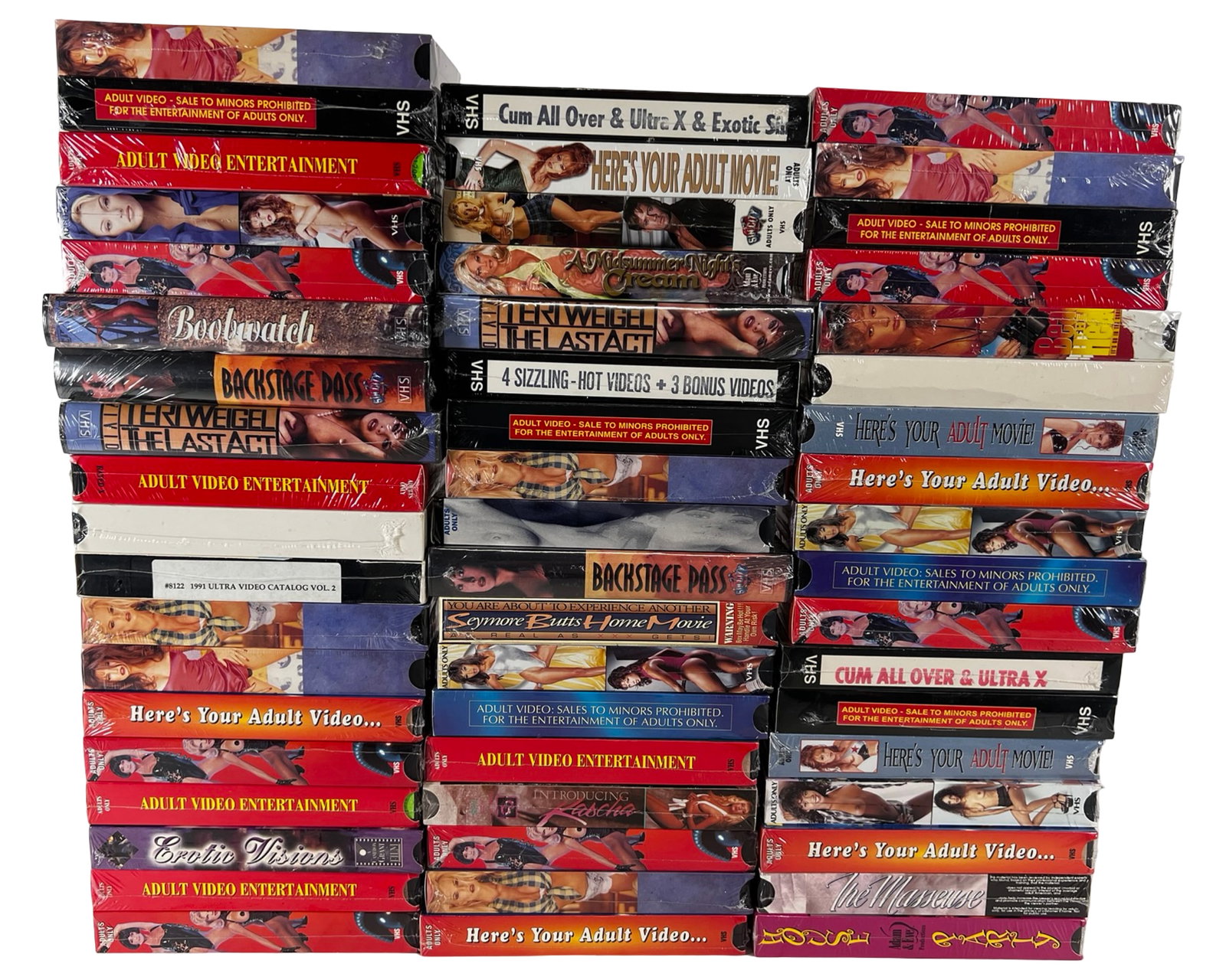 Collection of Vintage Adult XXX Movies on VHS (1 of 1)