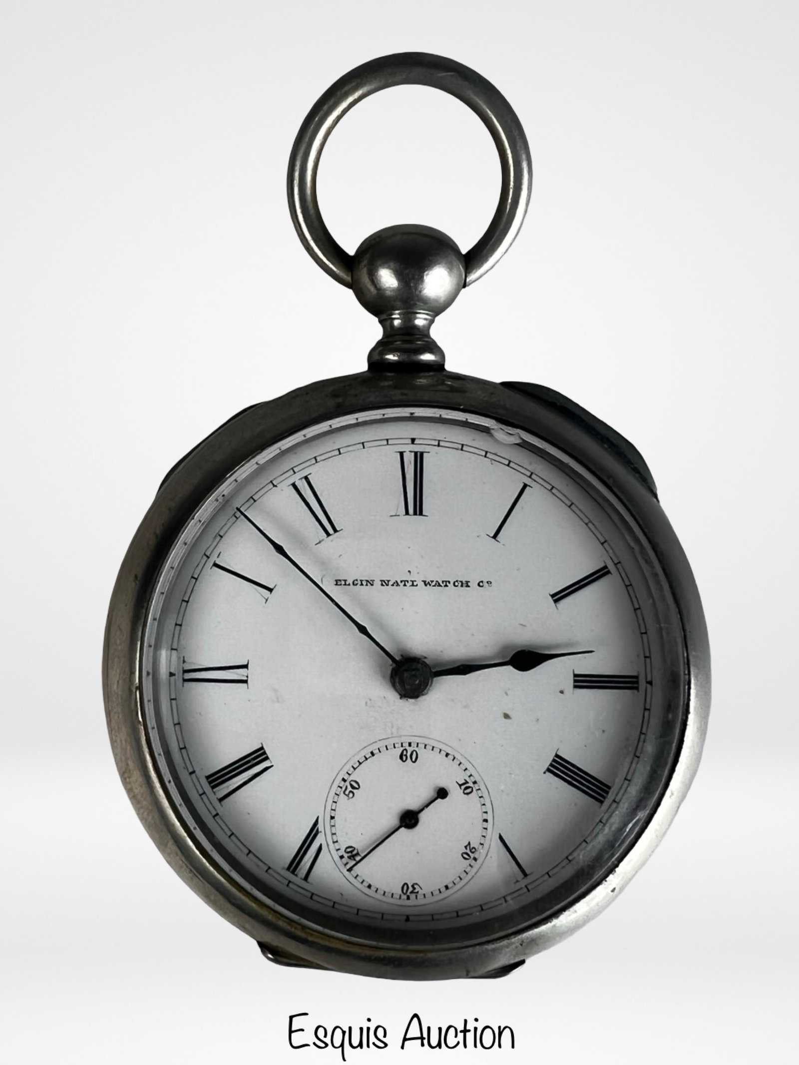 Antique Elgin 19th C. Key Winding Pocket Watch: Antique Elgin Key Winding Pocket Watch. Some age related wear, untested w/o Key.