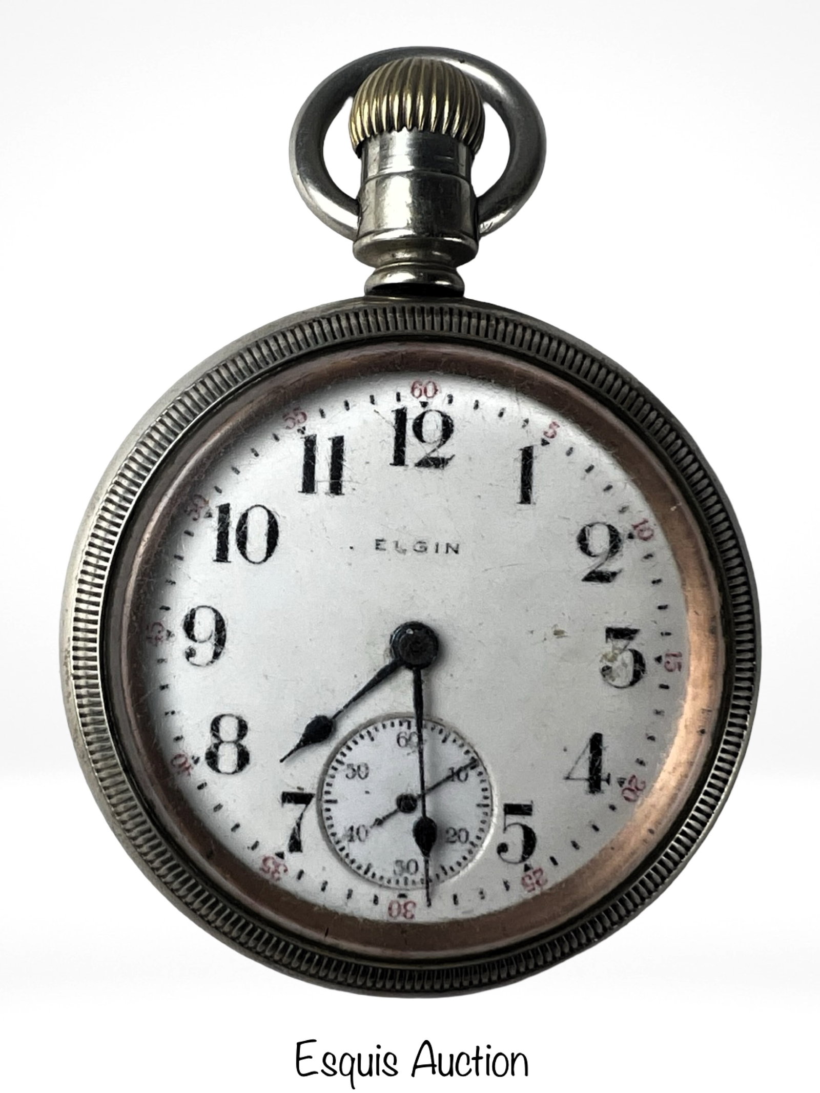 Antique Elgin 15 Jewels Pocket Watch: Antique Elgin 15 Jewels Pocket Watch. Shows some age related wear,works.