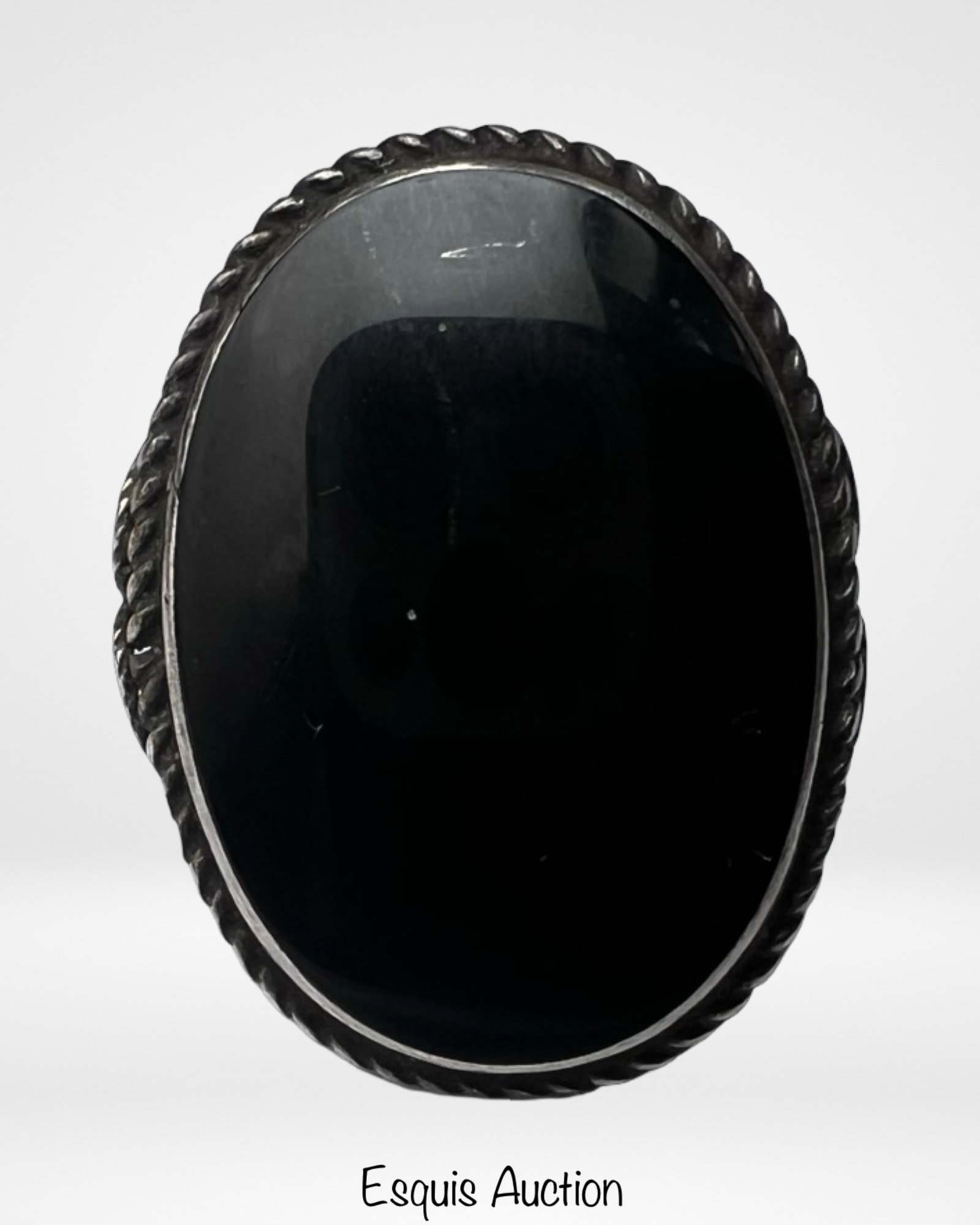 Sterling Silver Black Onyx Statement Ring - 2