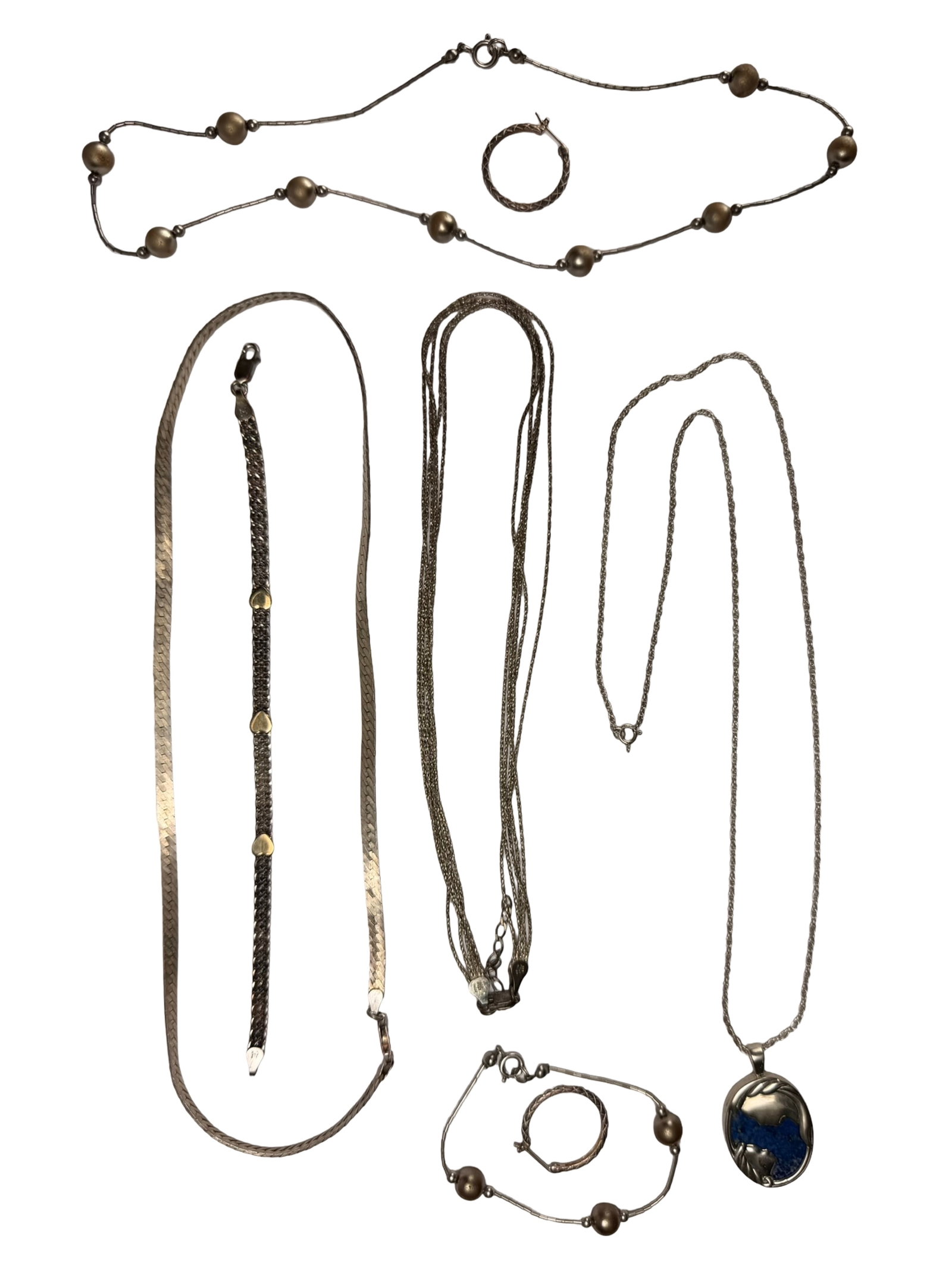 Sterling Silver Jewelry- Necklaces Bracelets Earri (1 of 10)