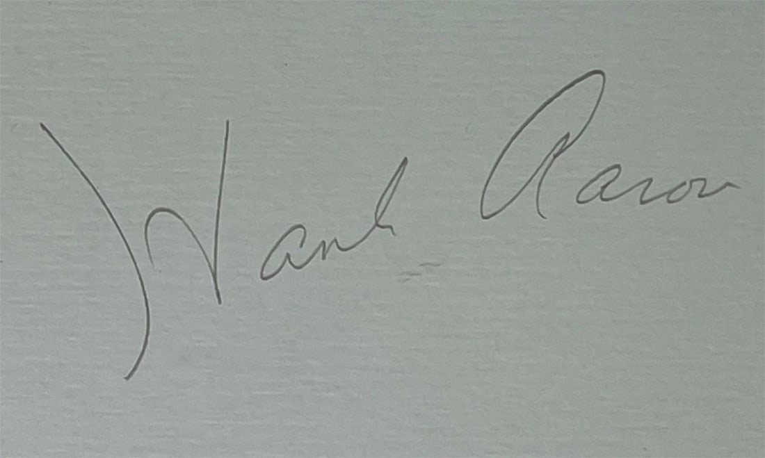 Hank Aaron Signed Lithograph by Coby Whitmore - 3