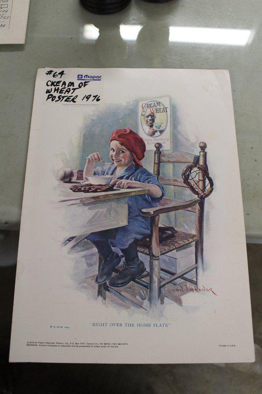 Cream of Wheat advertisement child in wagon: Cream of Wheat advertisement child in wagon