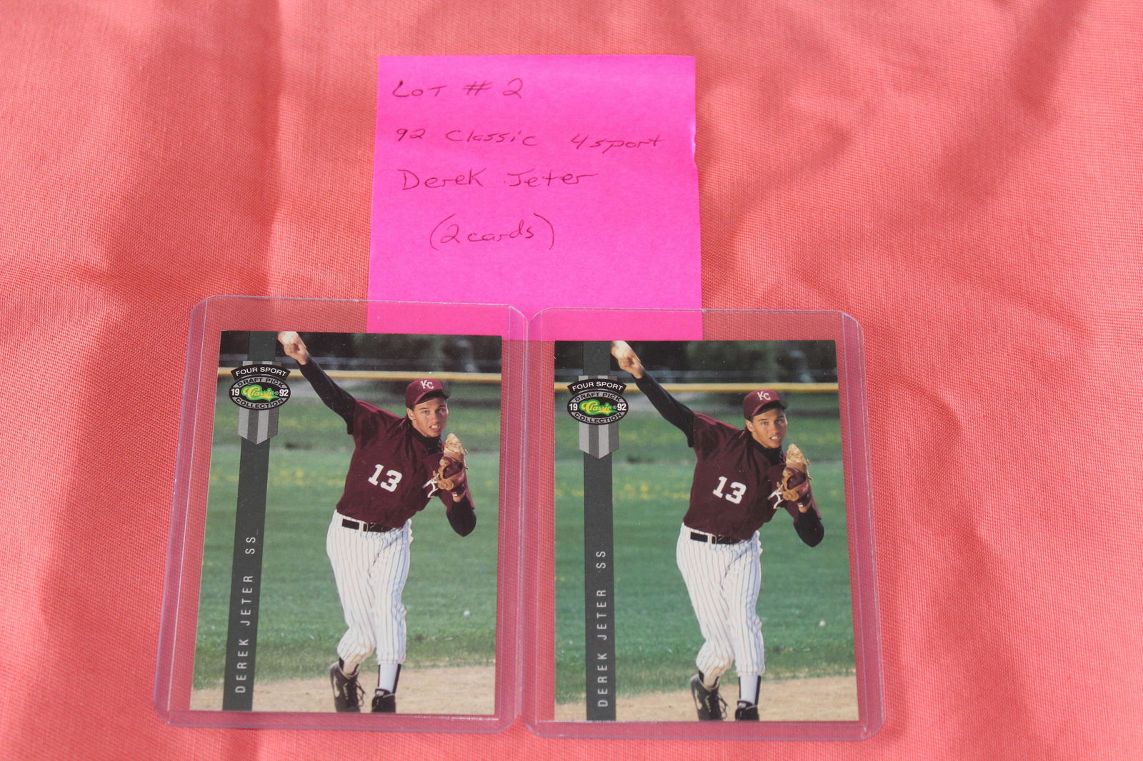 (2) 1992 Classic Derek Jeter 4 sport card #231 (1 of 2)