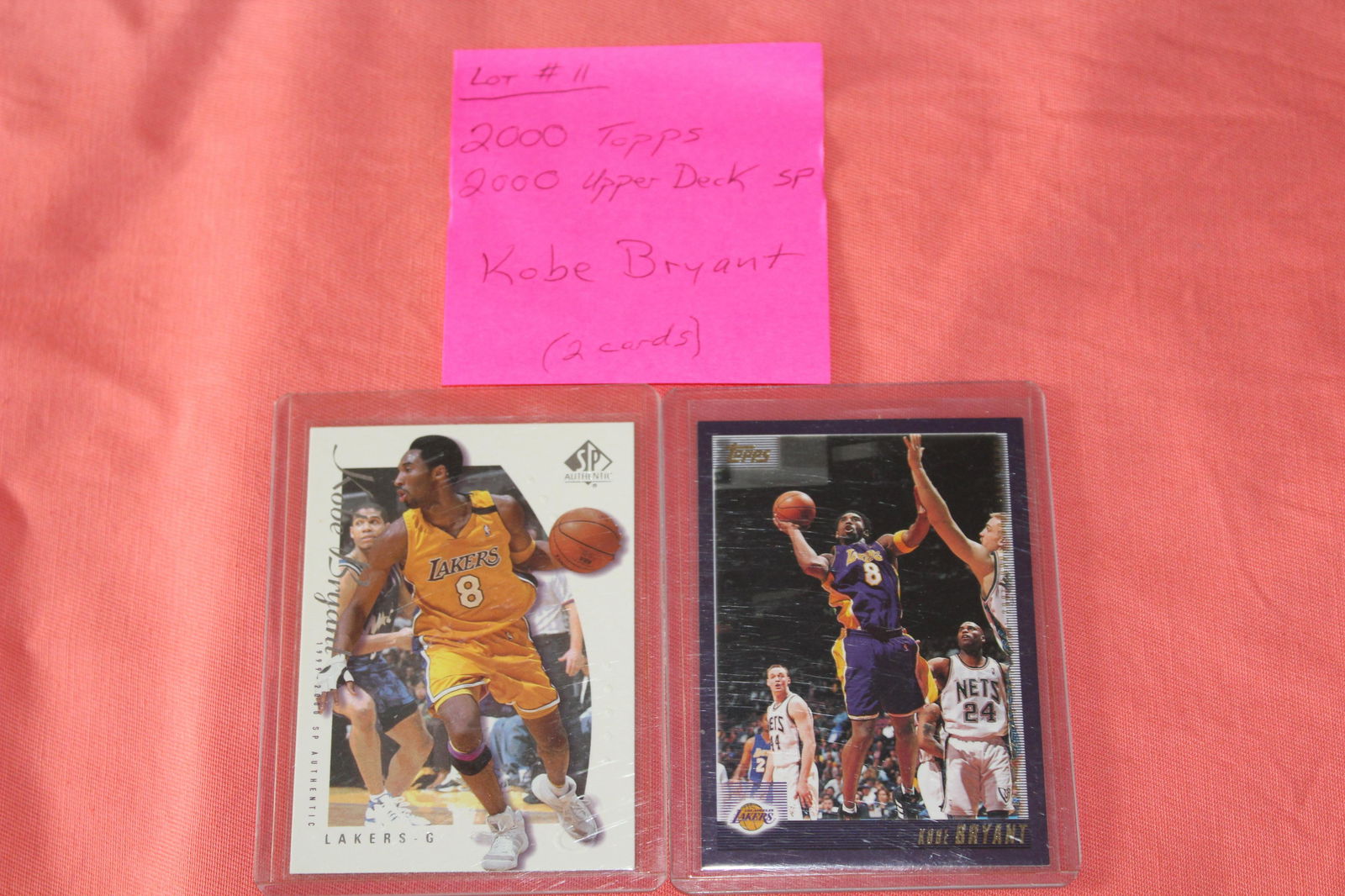 (2) 2000 Topps #189 and Upper Deck #38 Kobe Bryant (1 of 2)