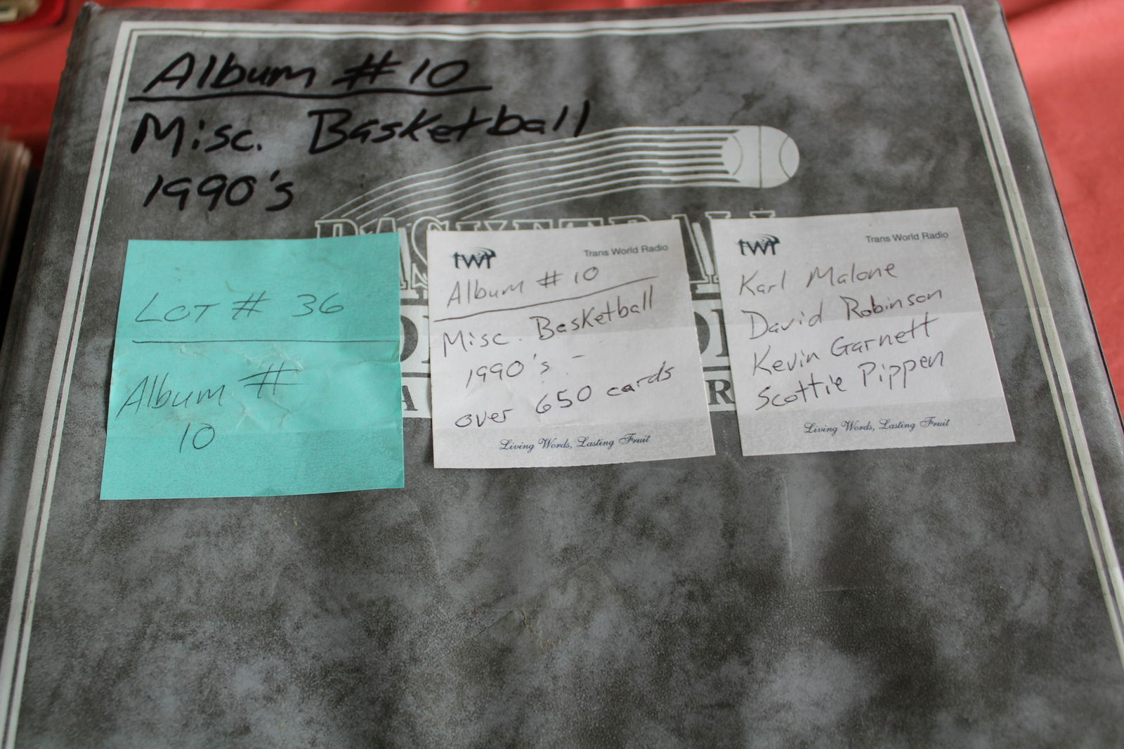 Album of misc 1990's basketball cards, over 650 cards (1 of 20)