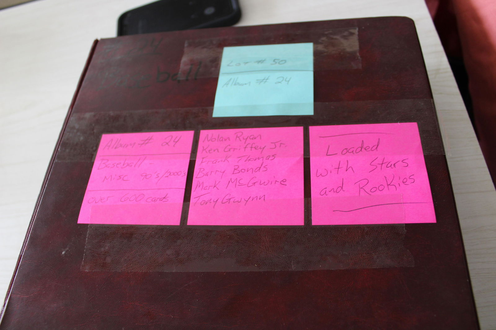 Album of misc. baseball cards, 1990s - 2000s, over 600 (1 of 20)