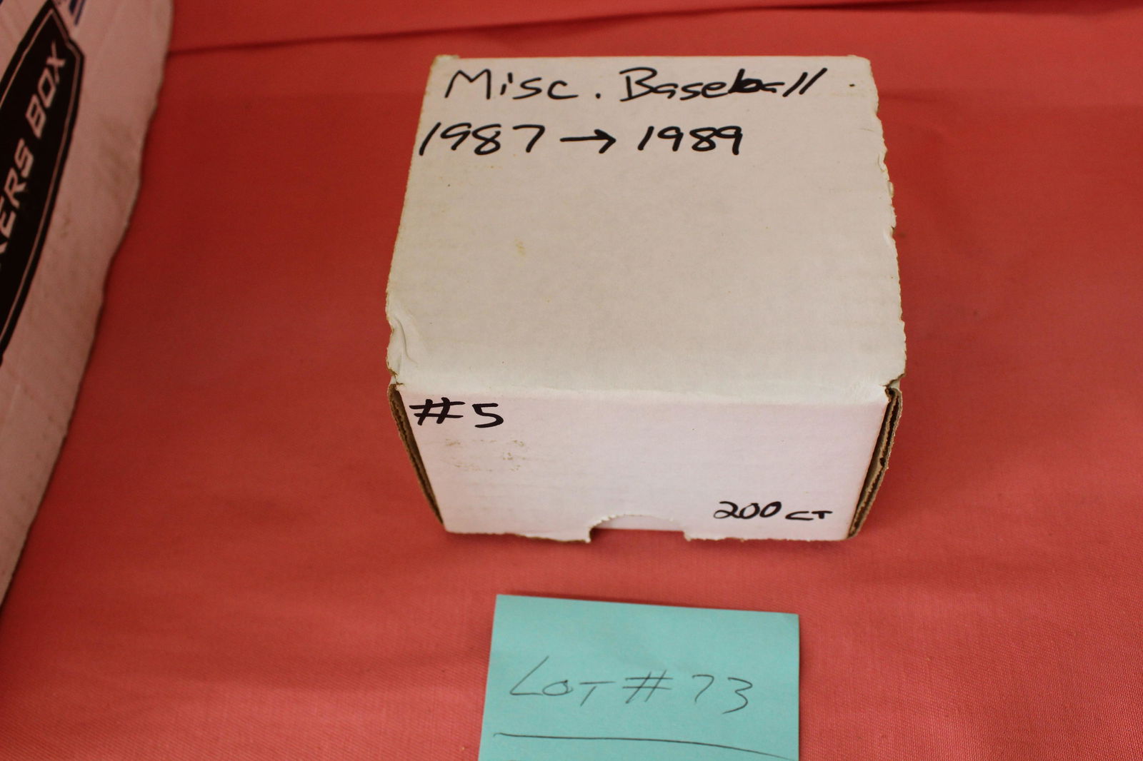 Box of misc. baseball cards â€™87-â€˜89 (1 of 1)