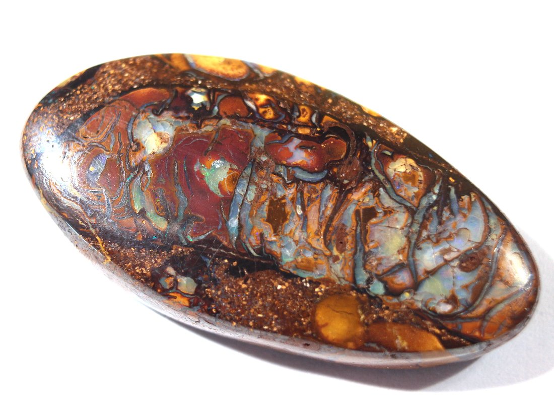 Cts 45.60 Natural Australian Boulder Opal - 35x18x8 mm (1 of 5)