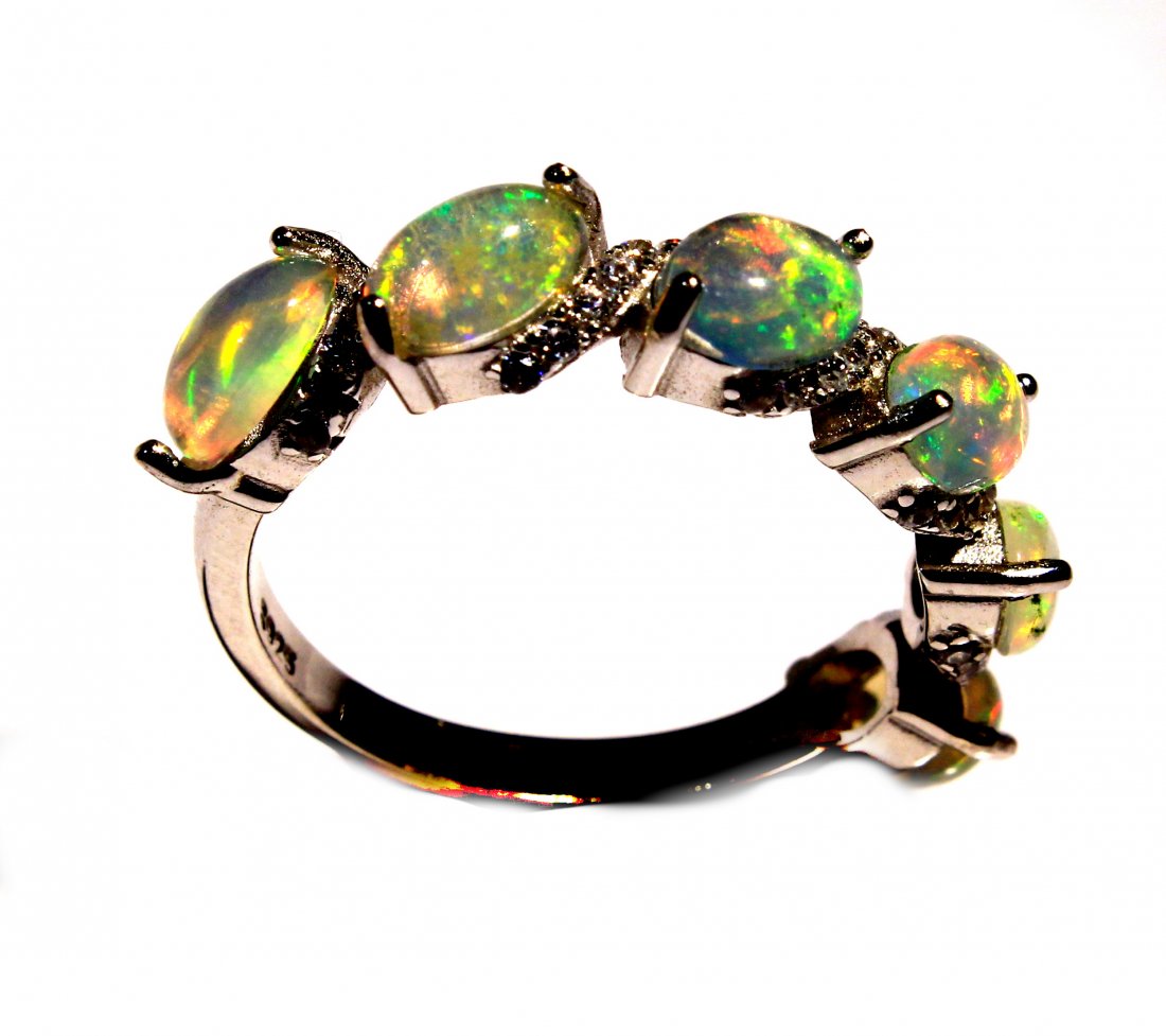 Ethiopian Welo Opal Silver Ring (1 of 7)