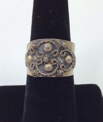 Vintage Taxco 925 Silver adjustable ring (1 of 5)