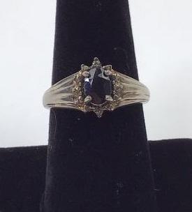 925 silver ring with black stone (1 of 5)